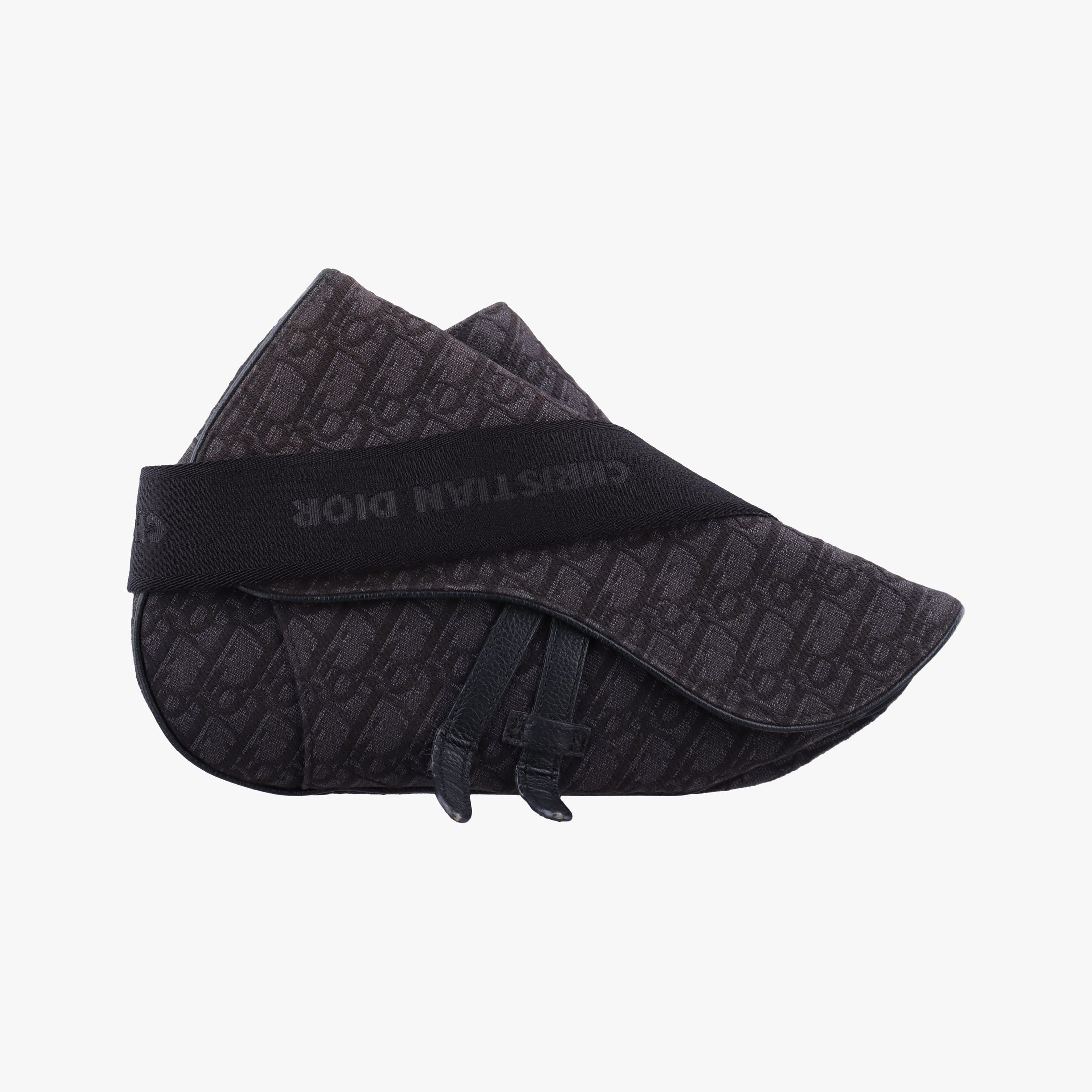 Saddle Black Jacquard 02-BO-1109サドルバッグ ブラック ジャガード×レザー 02-BO-1109