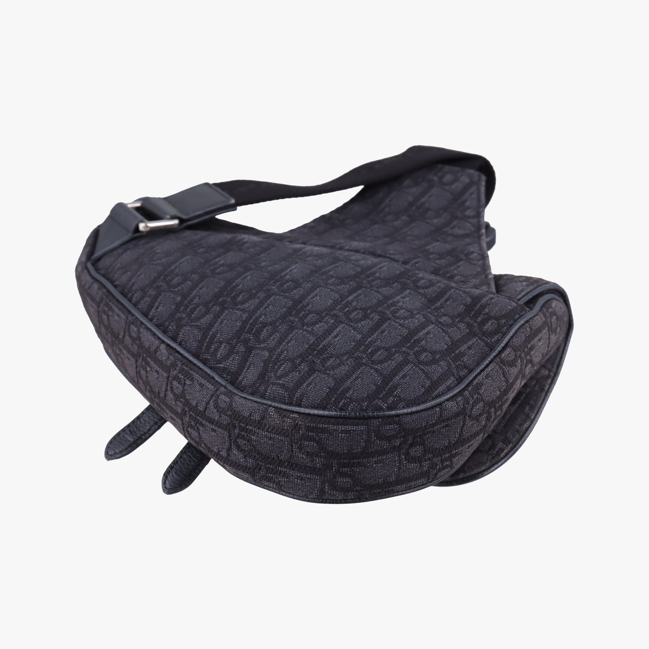 Saddle Black Jacquard 02-BO-1109サドルバッグ ブラック ジャガード×レザー 02-BO-1109