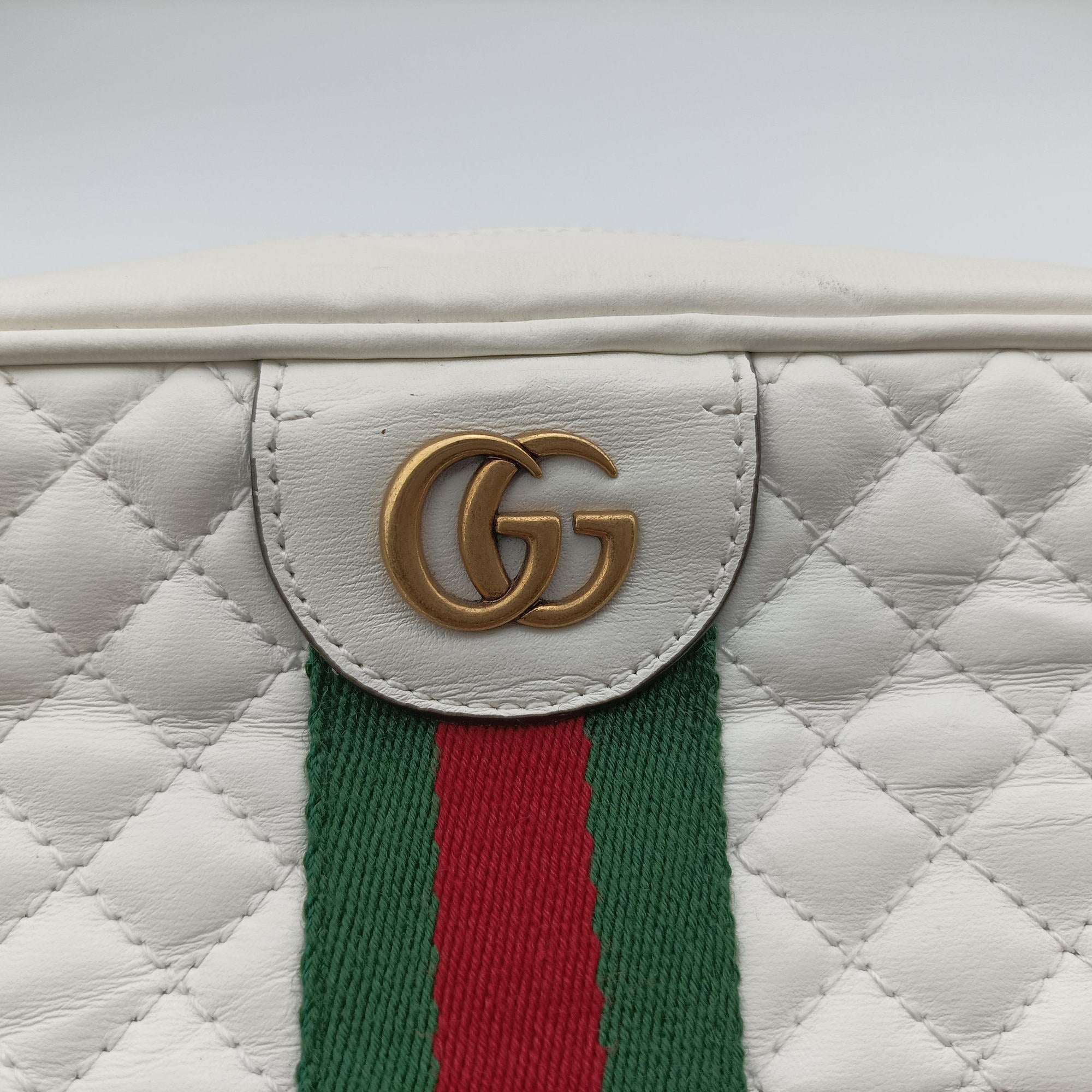 GG Marmont Pochette White Leather 541051 D026284558GGマーモント ポシェット ホワイト レザー 541051 D026284558