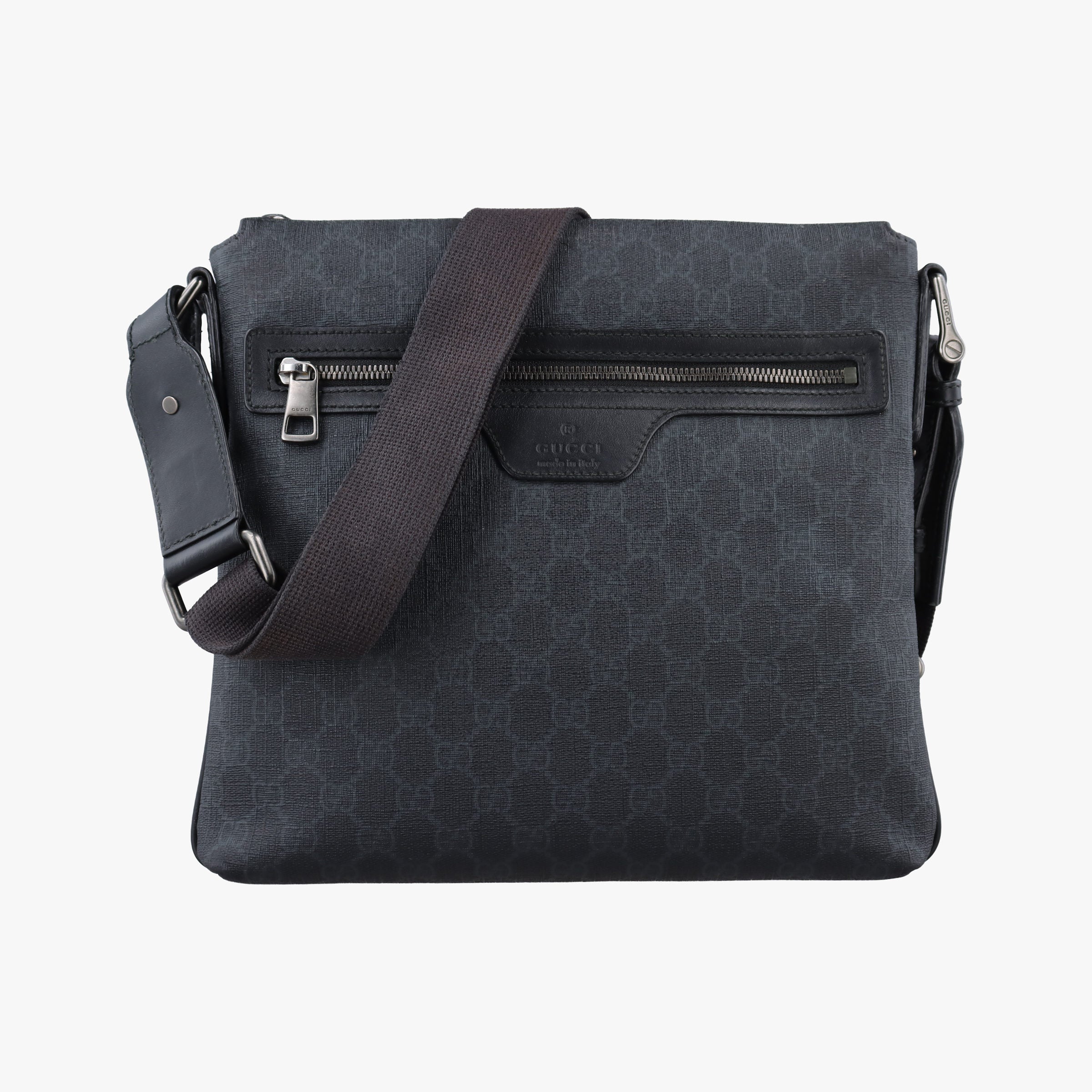 GG Supreme Black PVC coated canvas 322279 F014595488GGスプリーム ブラック PVCコーティングキャンバス 322279 F014595488