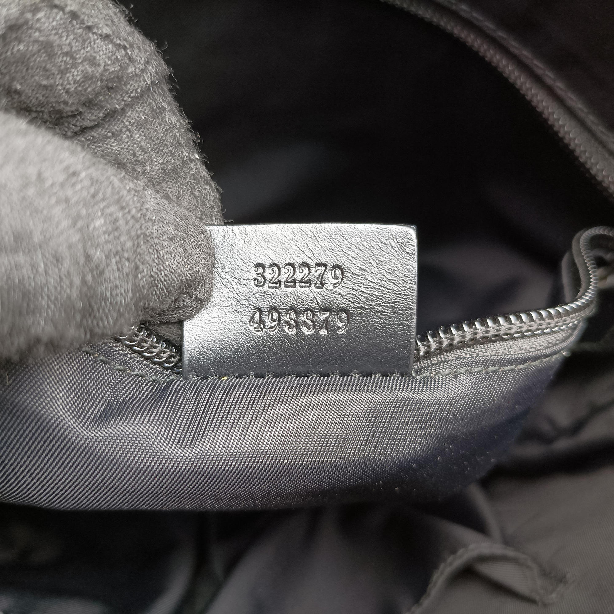 GG Supreme Black PVC coated canvas 322279 F014595488GGスプリーム ブラック PVCコーティングキャンバス 322279 F014595488