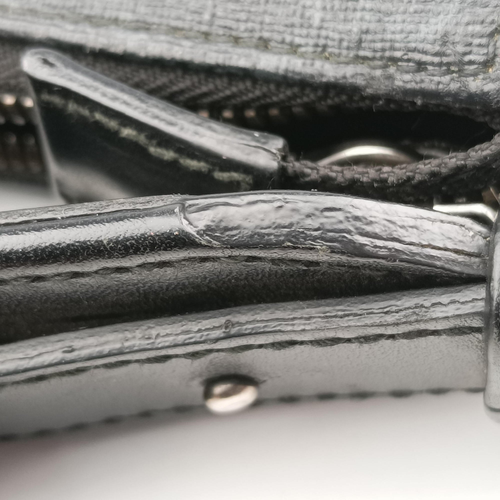 GG Supreme Black PVC coated canvas 322279 F014595488GGスプリーム ブラック PVCコーティングキャンバス 322279 F014595488
