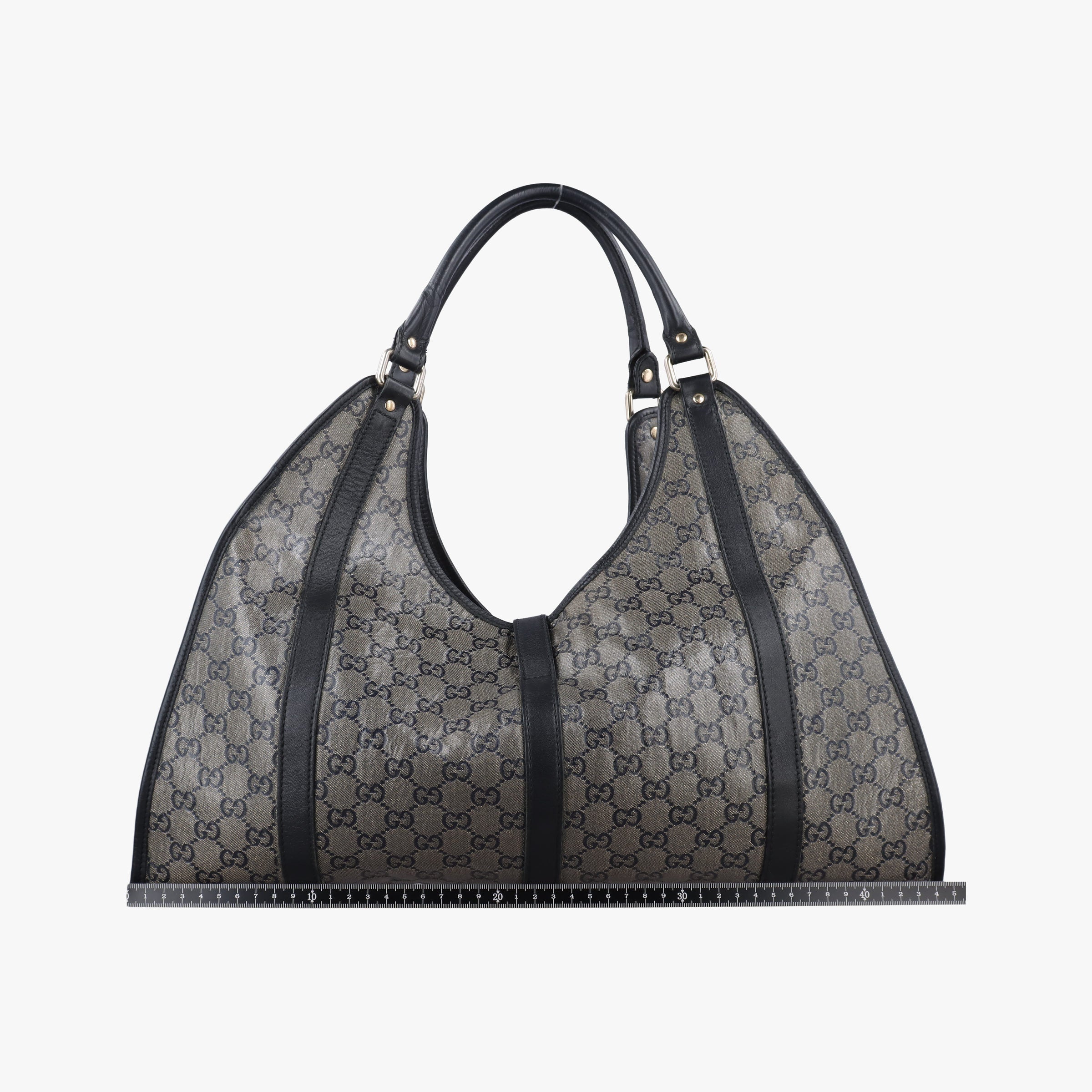 New Jackie Brown×Black PVC coated canvas×Leather 203493 G5677545ニュージャッキー ブラウン×ブラック PVCコーティングキャンバス×レザー 203493 G5677545