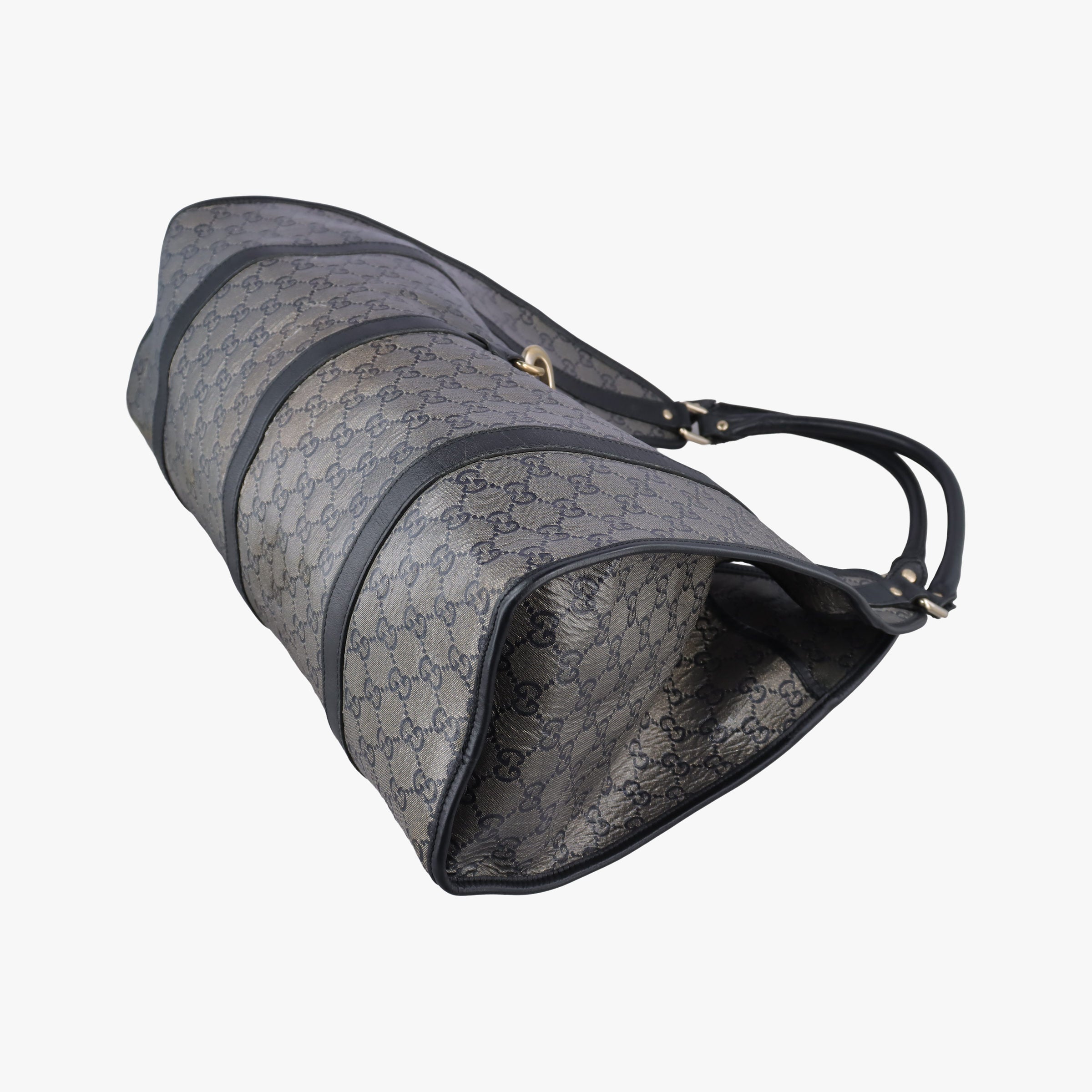 New Jackie Brown×Black PVC coated canvas×Leather 203493 G5677545ニュージャッキー ブラウン×ブラック PVCコーティングキャンバス×レザー 203493 G5677545