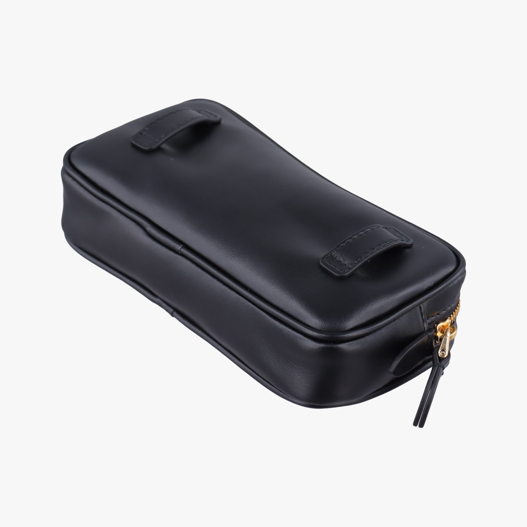 Logo belt Black leather DNP104ロゴベルト ブラック レザー DNP104