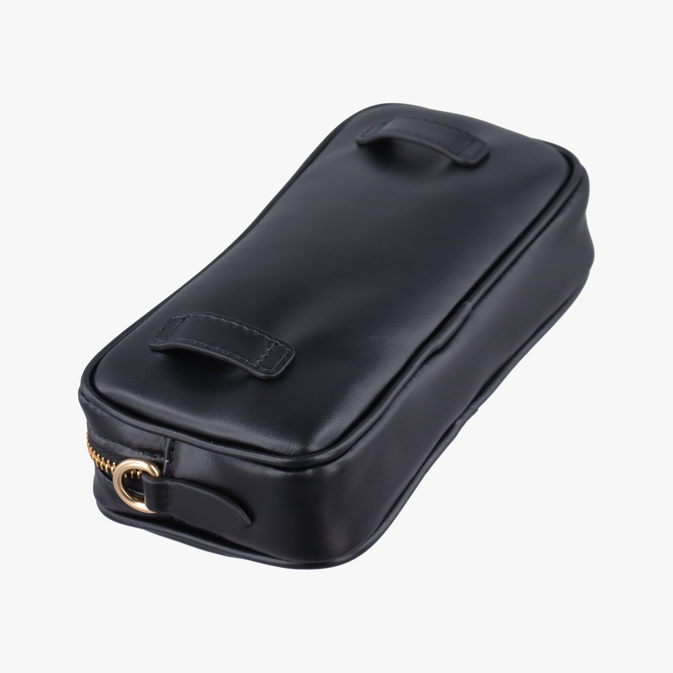 Logo belt Black leather DNP104ロゴベルト ブラック レザー DNP104