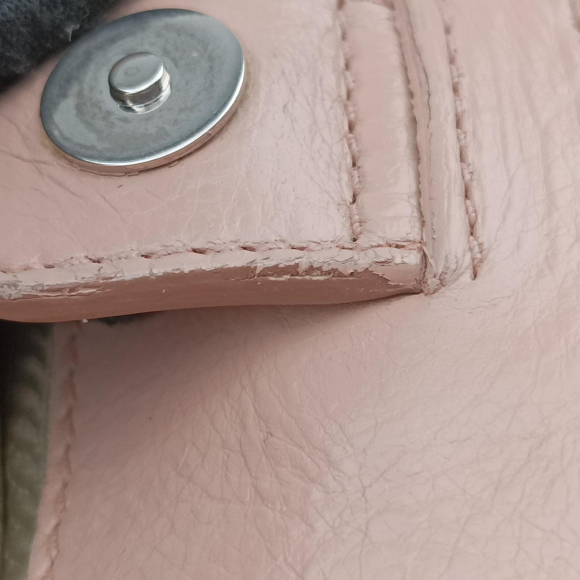 Triangle Logo tote Pink Leather 117トライアングルロゴ トート ピンク レザー 117