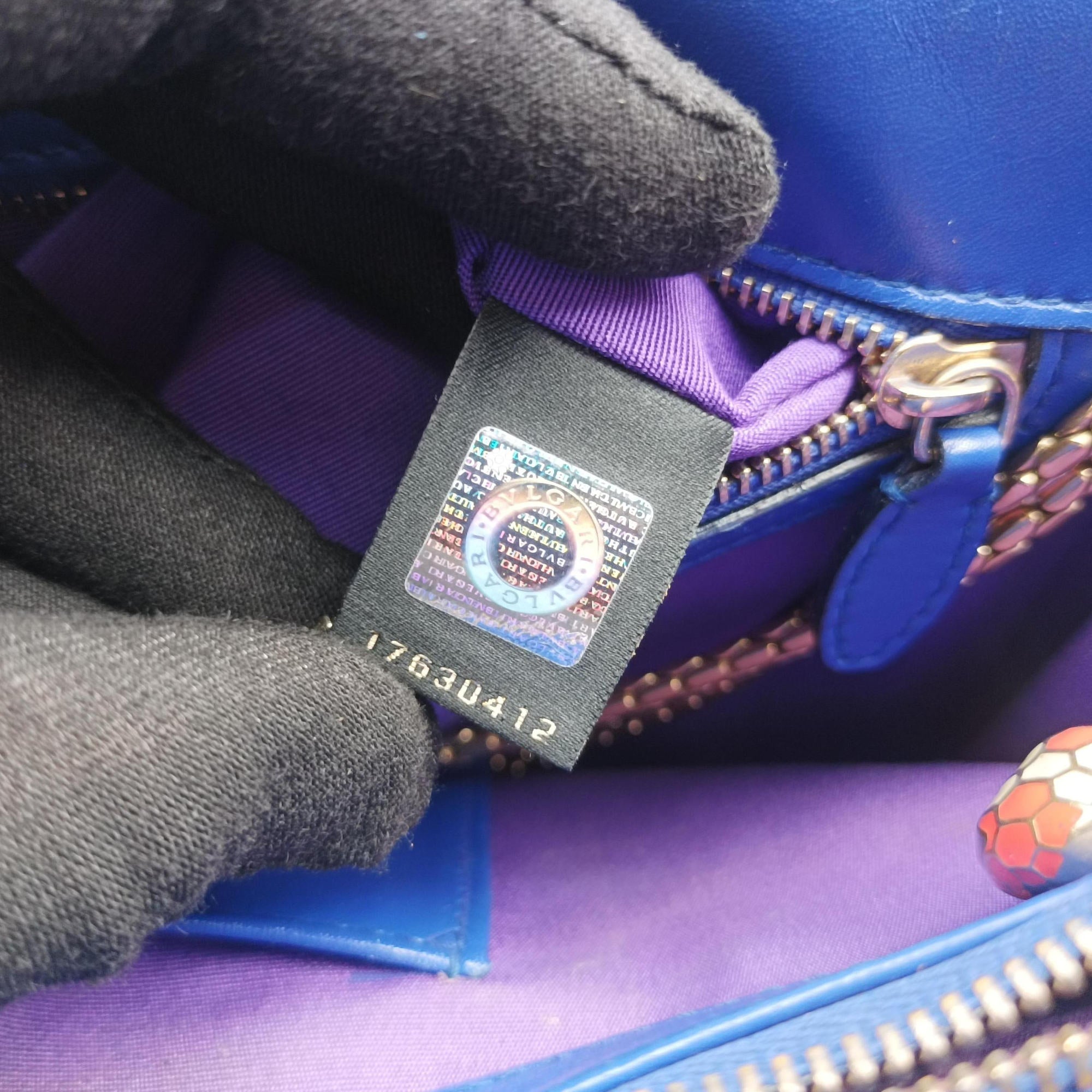 SERPENTI FOREVER Blue leather RP.E14.37425セルペンティ フォーエバー ブルー レザー RP.E14.37425