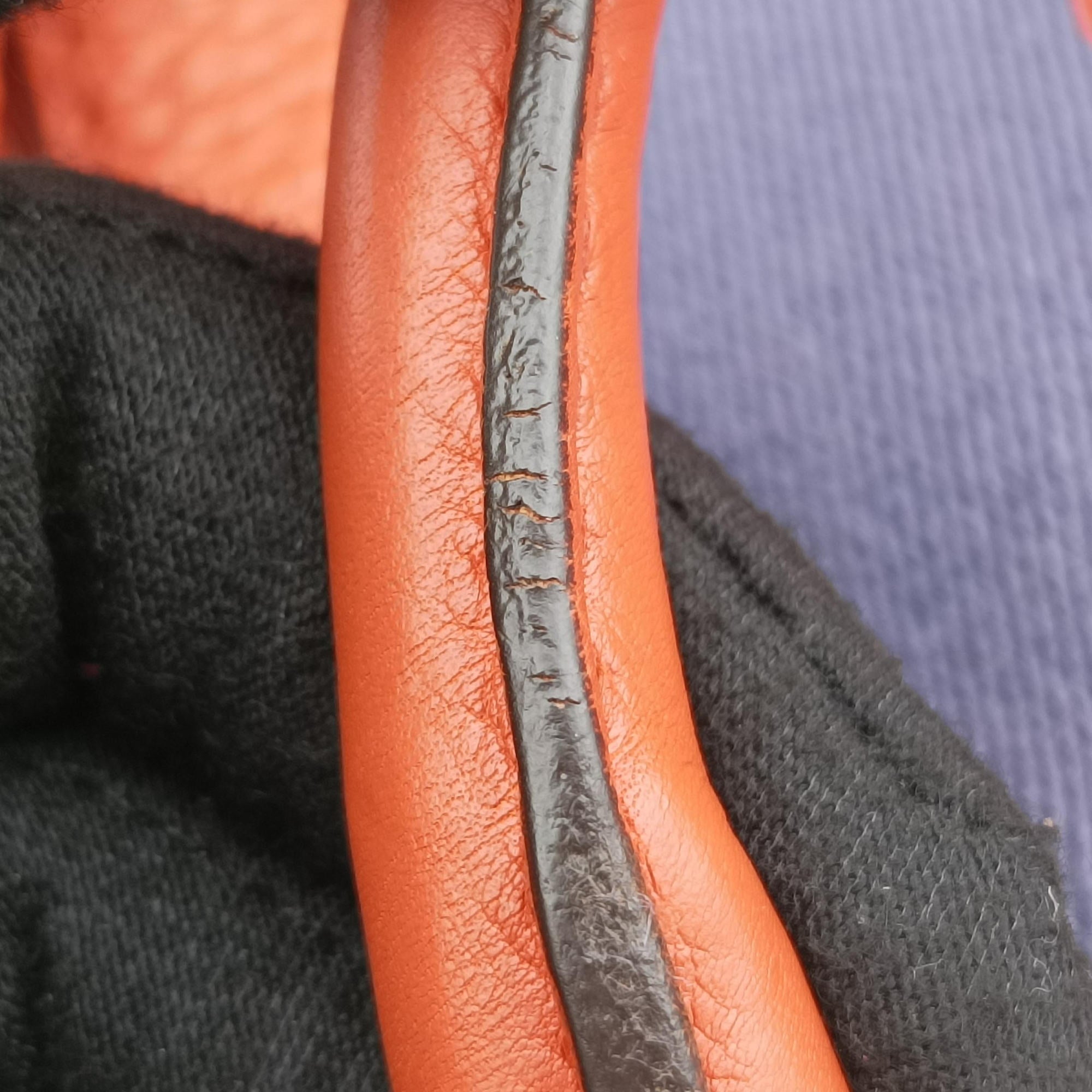 Sherry Line Orange×blue Leather 247205 I9857133シェリーライン オレンジ×ブルー レザー 247205 I9857133