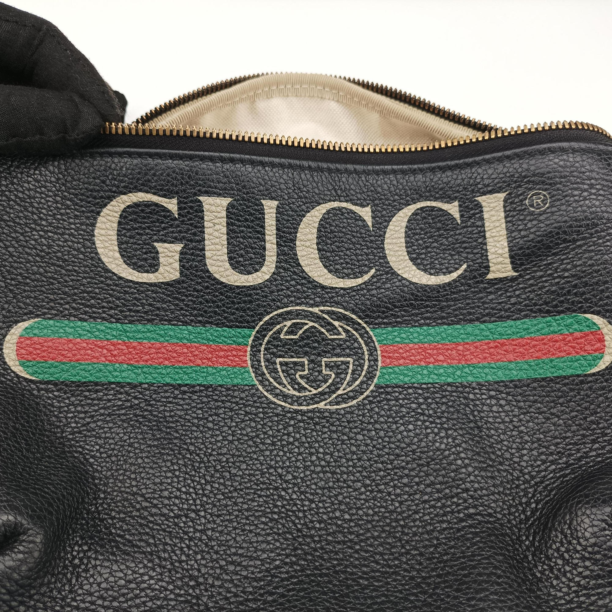 Print Black Leather 530412 H030051289グッチプリント ブラック レザー 530412 H030051289