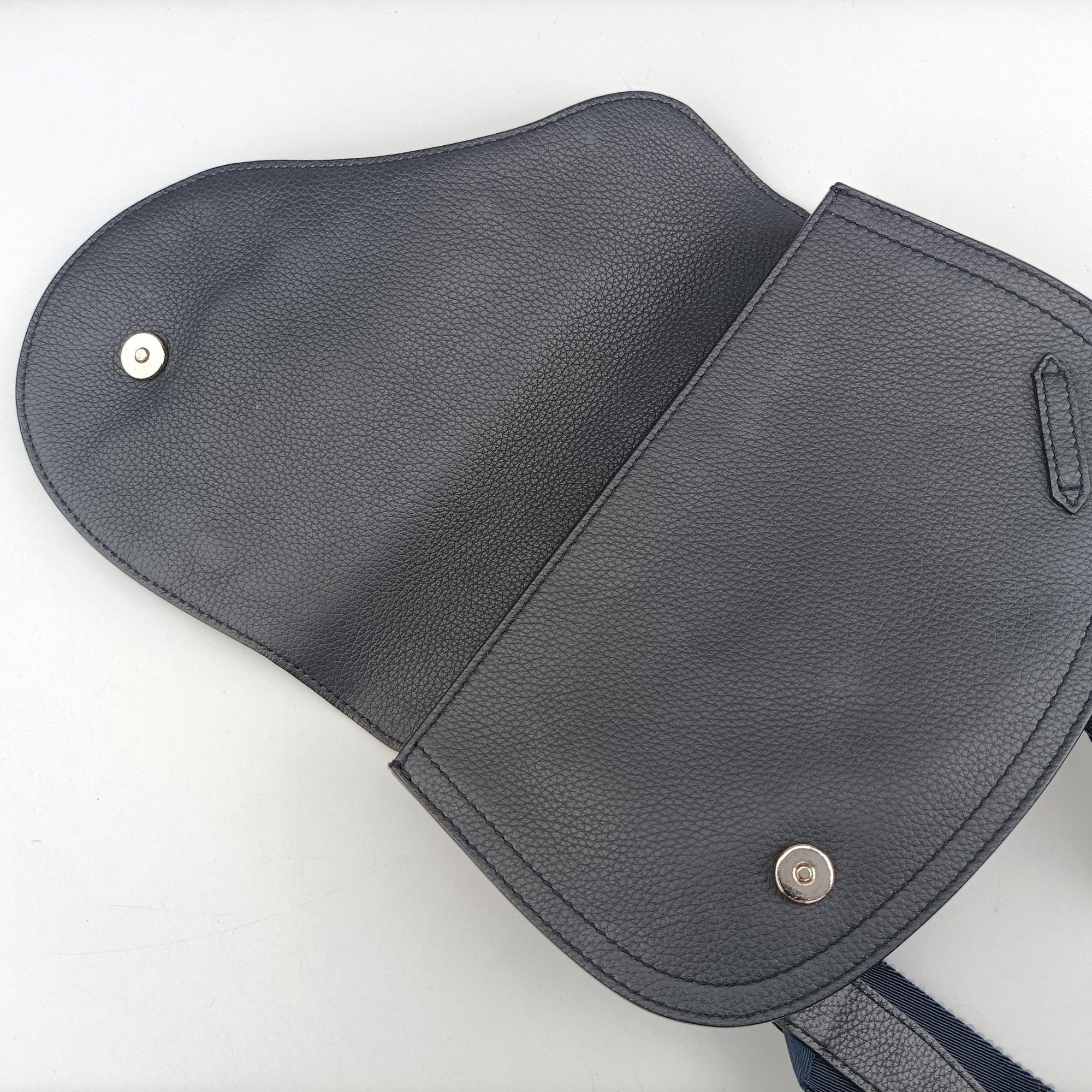 Saddle Navy leather 23-BO-0139サドルバッグ ブルーブラック レザー 23-BO-0139
