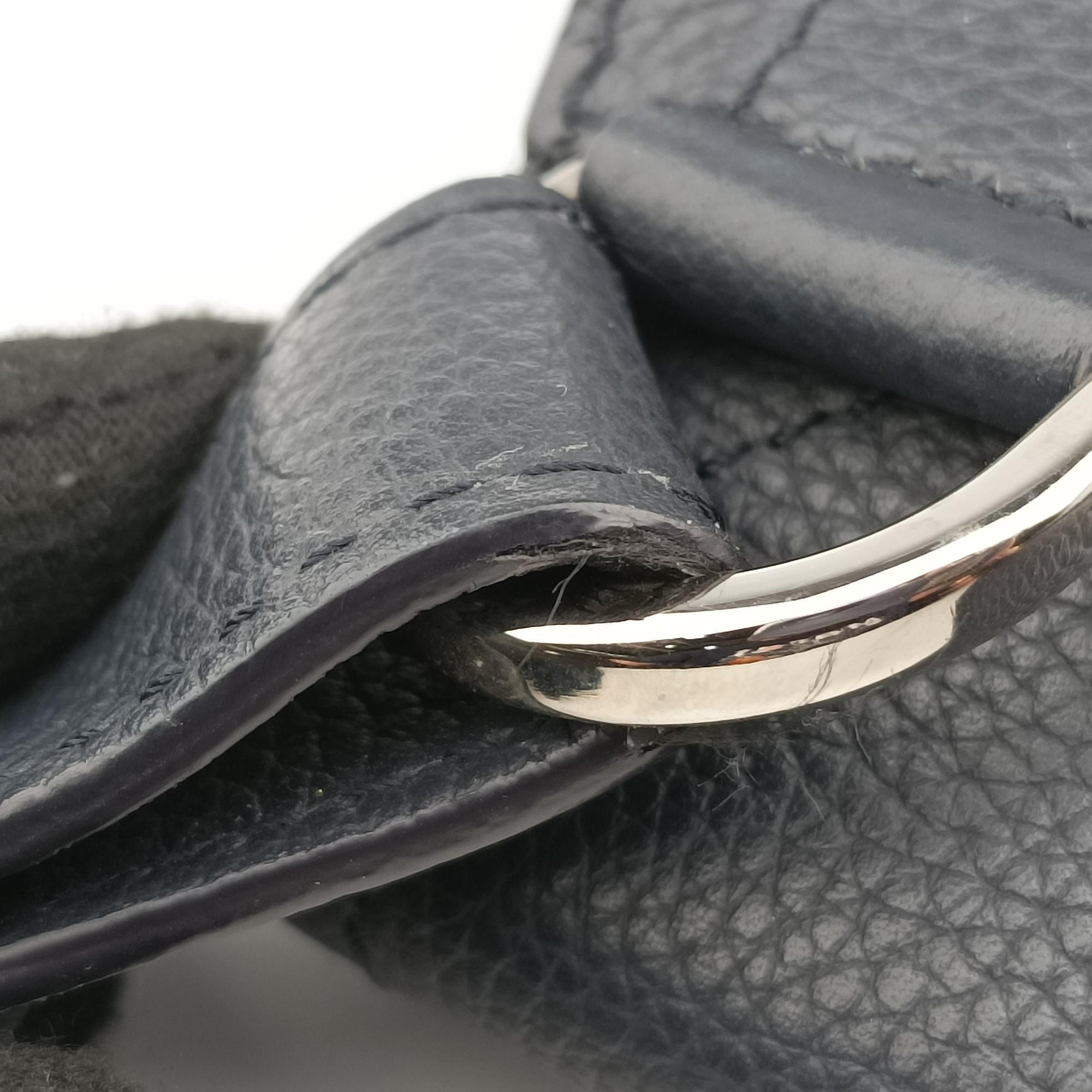 Saddle Navy leather 23-BO-0139サドルバッグ ブルーブラック レザー 23-BO-0139