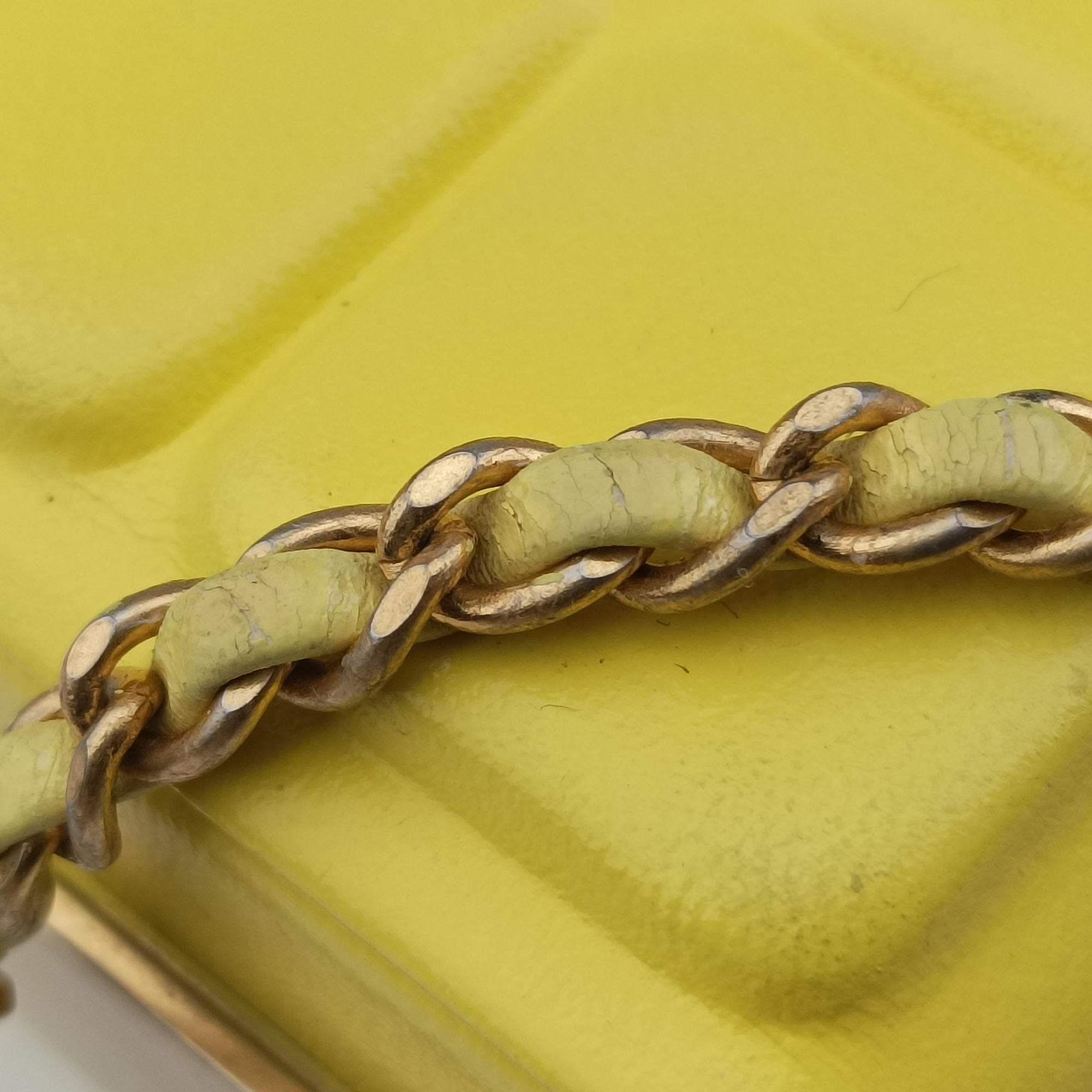 Chocolate Bar Yellow lambskin A94482 23642920チョコバー イエロー ラムスキン A94482 23642920