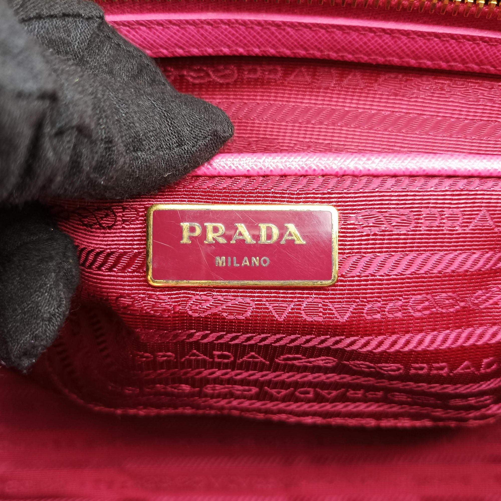 Galleria Pink SAFFIANO Leather BN1786 110ガレリア ピンク サフィアーノレザー BN1786 110