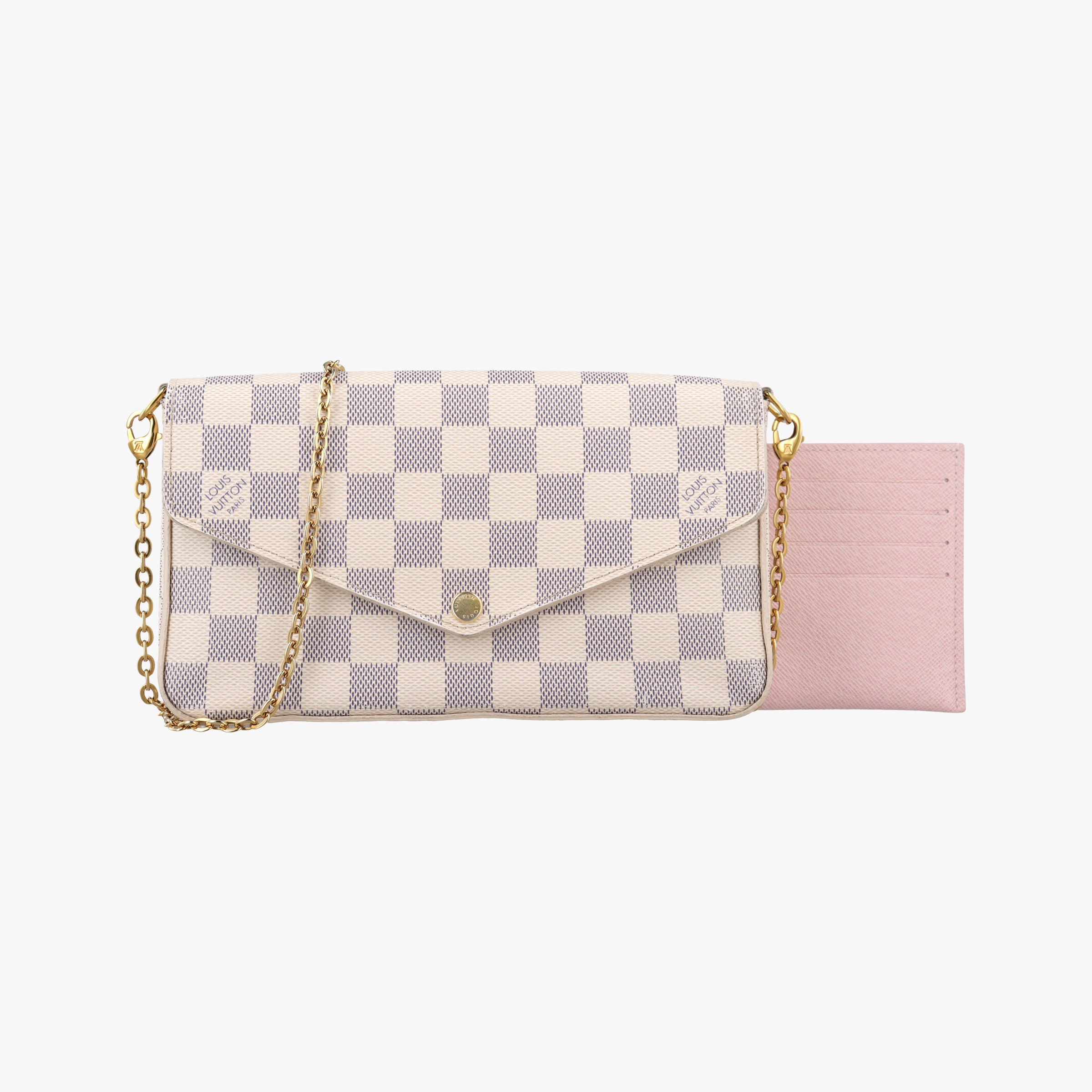 Pochette FeLICIE AZUR Damier Canvas N63106 MI3156ポシェットフェリシー アズール ダミエキャンバス N63106 MI3156