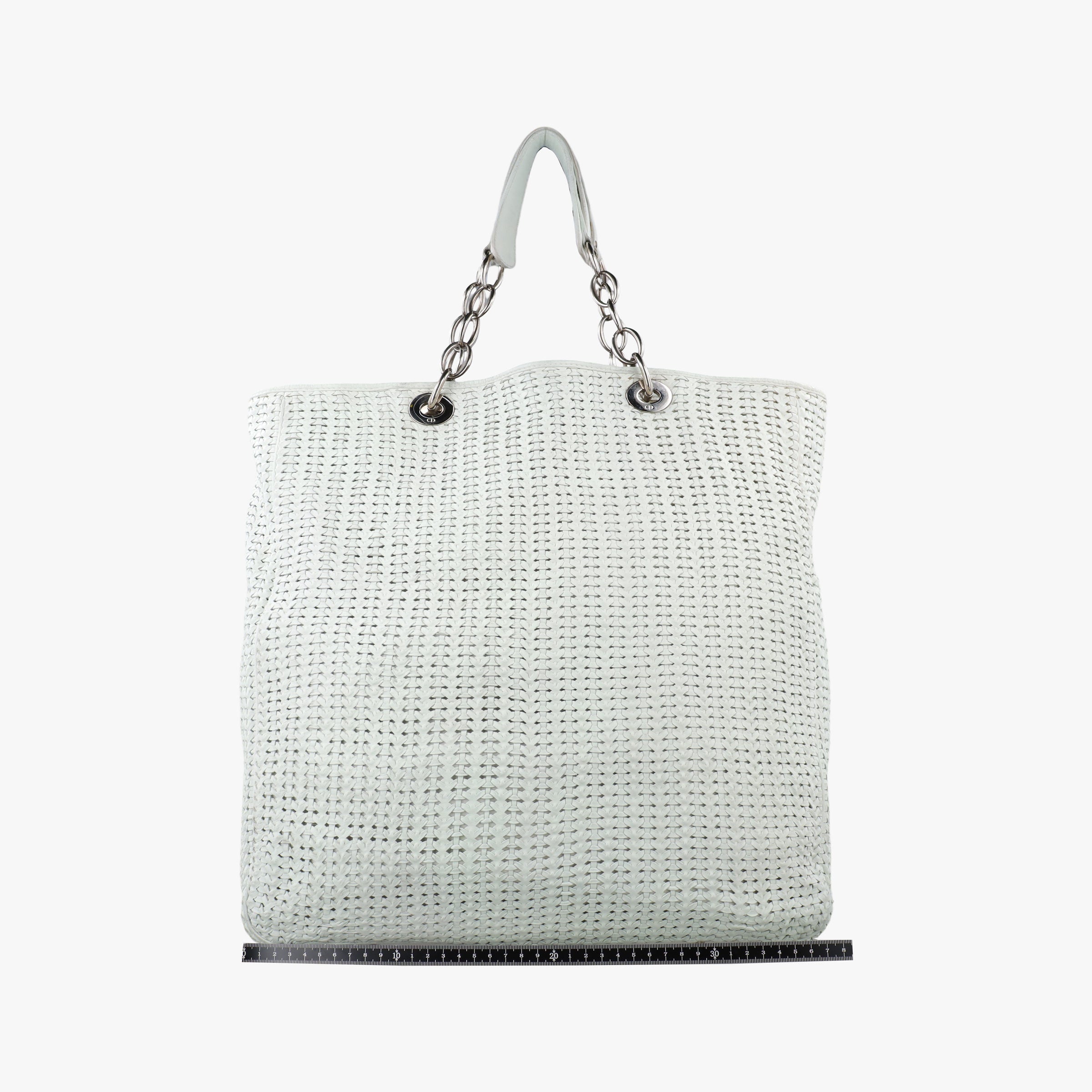 Soft Lady Dior Canage INTRECCIATO Tote White lambskin 225-BM-1007ソフト レディディオール カナージュ イントレチャート トート ホワイト ラムスキン 225-BM-1007