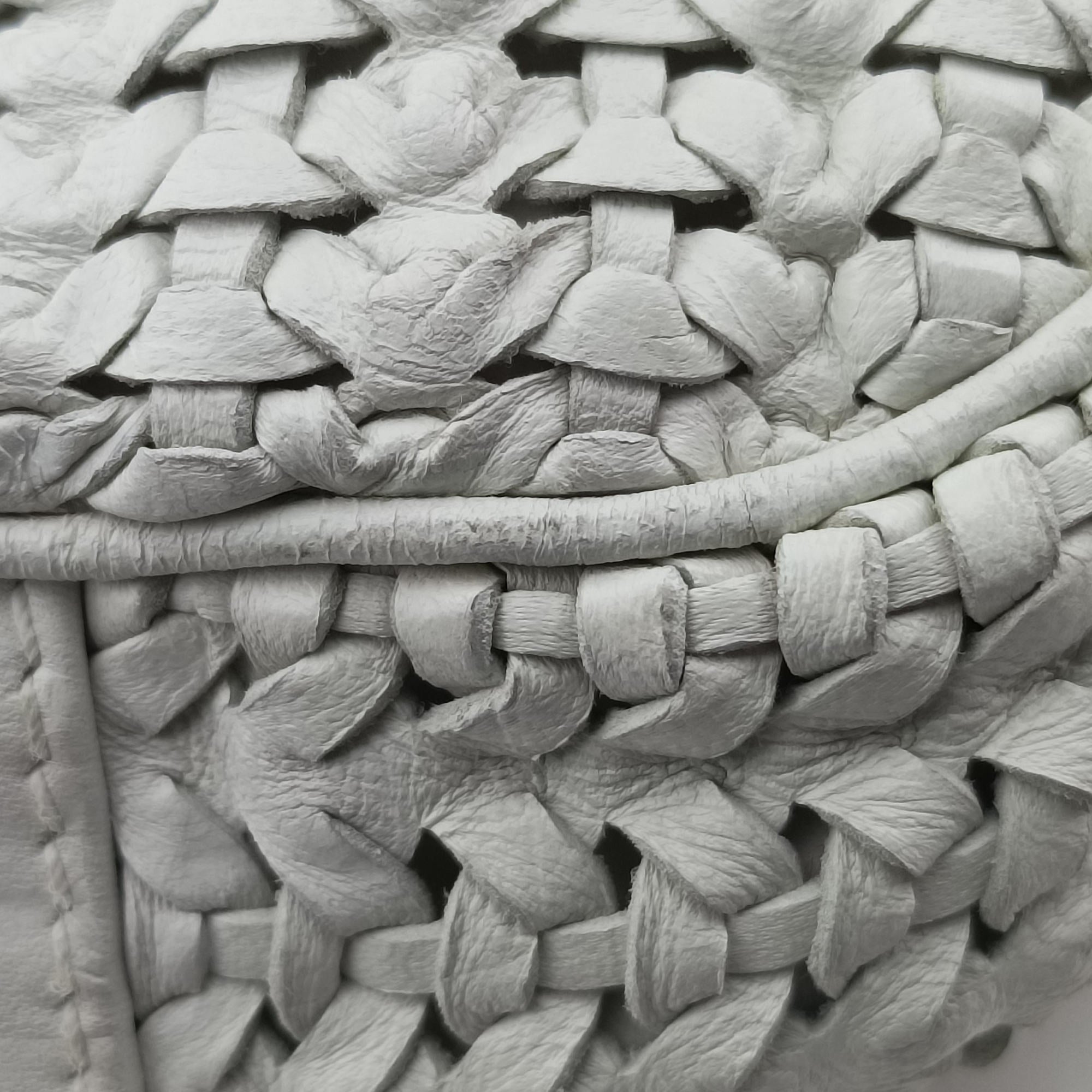 Soft Lady Dior Canage INTRECCIATO Tote White lambskin 225-BM-1007ソフト レディディオール カナージュ イントレチャート トート ホワイト ラムスキン 225-BM-1007