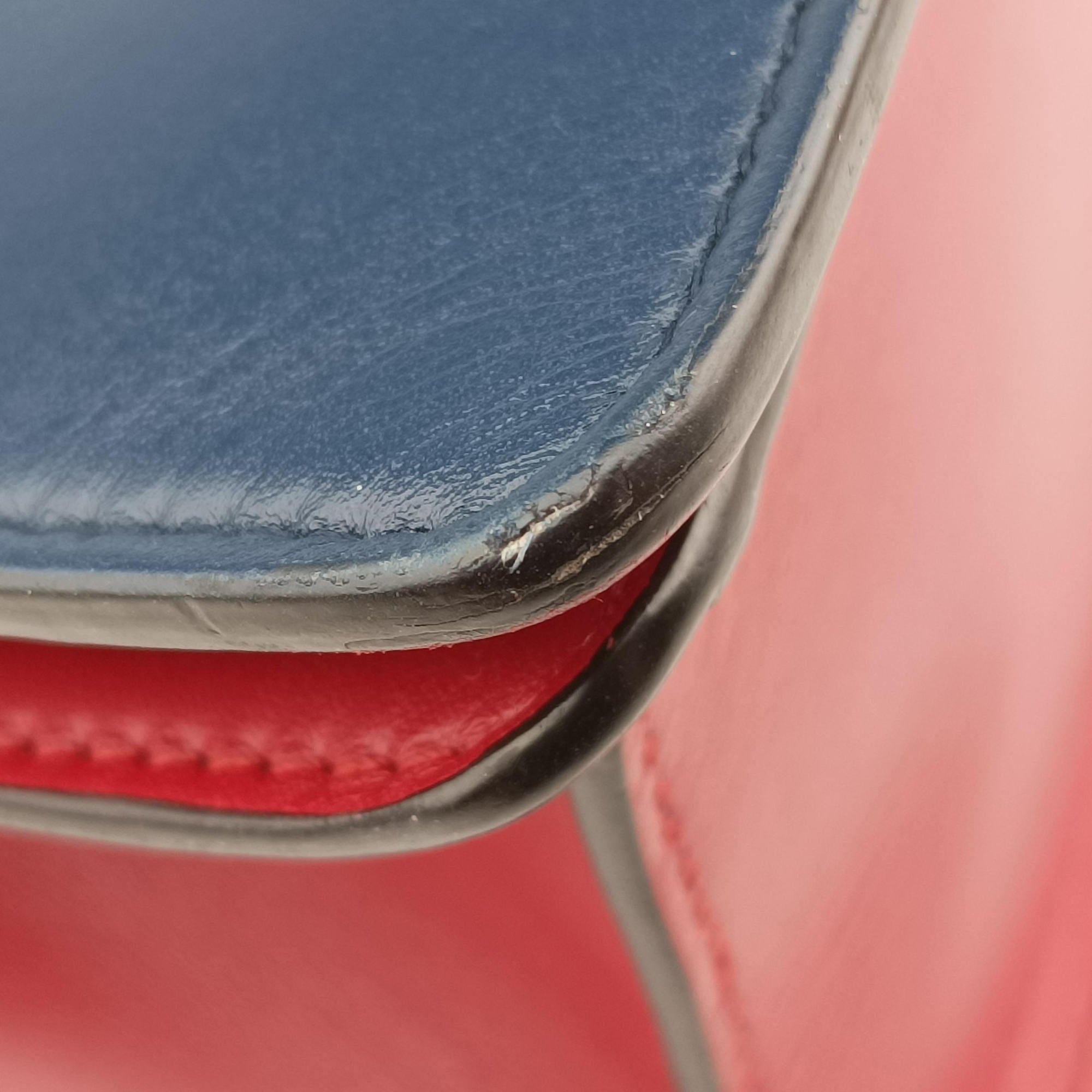Queen Margaret White×Red×Blue×Pink Leather 476541 C023226076クイーン マーガレット ホワイト×レッド×ブルー×ピンク レザー 476541 C023226076