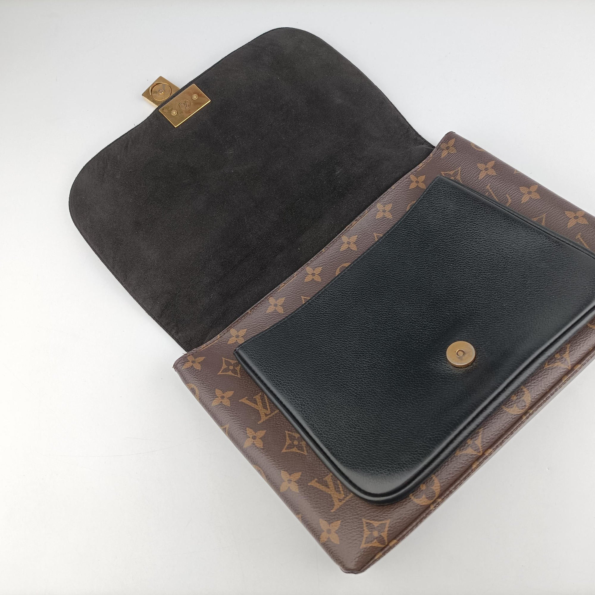 MARIGNAN brown×black Monogram Canvas×calf leather M44259 AR3168マリニャン モノグラム/ブラウン×ブラック モノグラムキャンバス×カーフレザー M44259 AR3168
