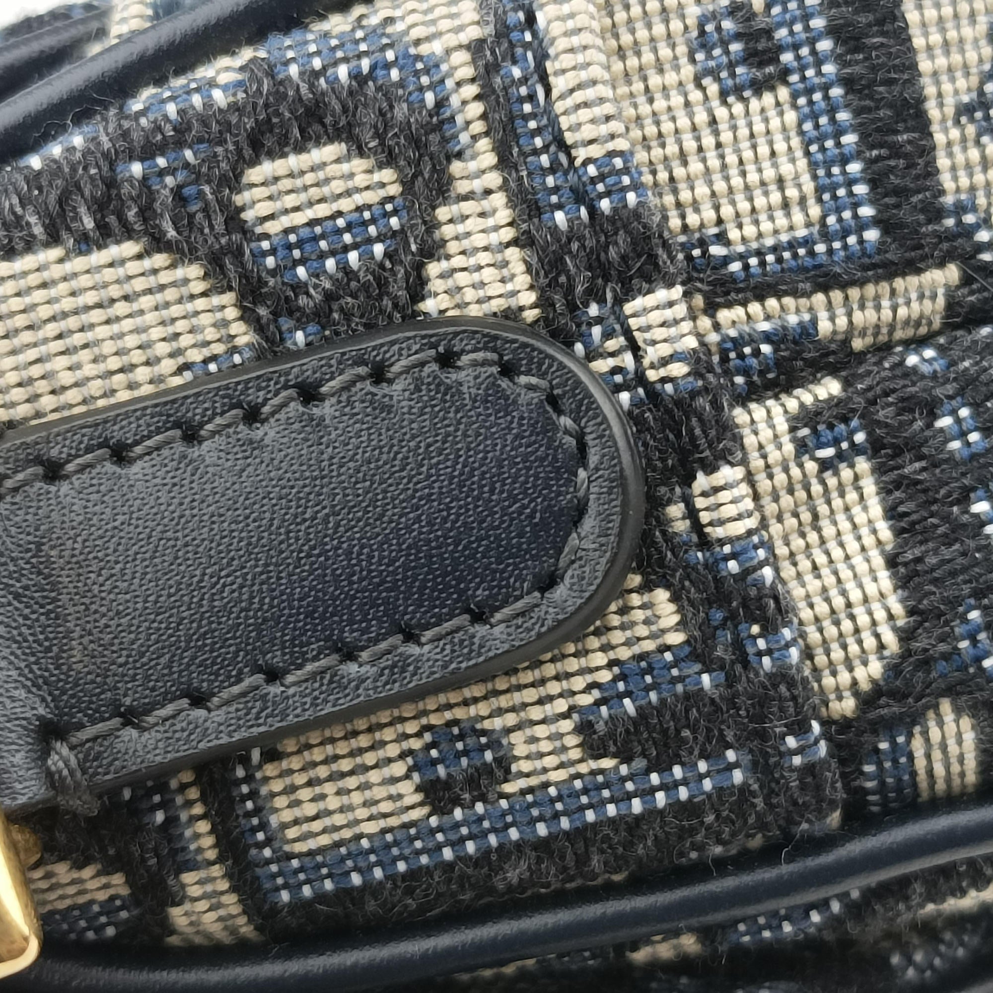 Saddle Navy×grey Jacquard 03-RU-1108サドル ネイビー×グレー ジャガード 03-RU-1108