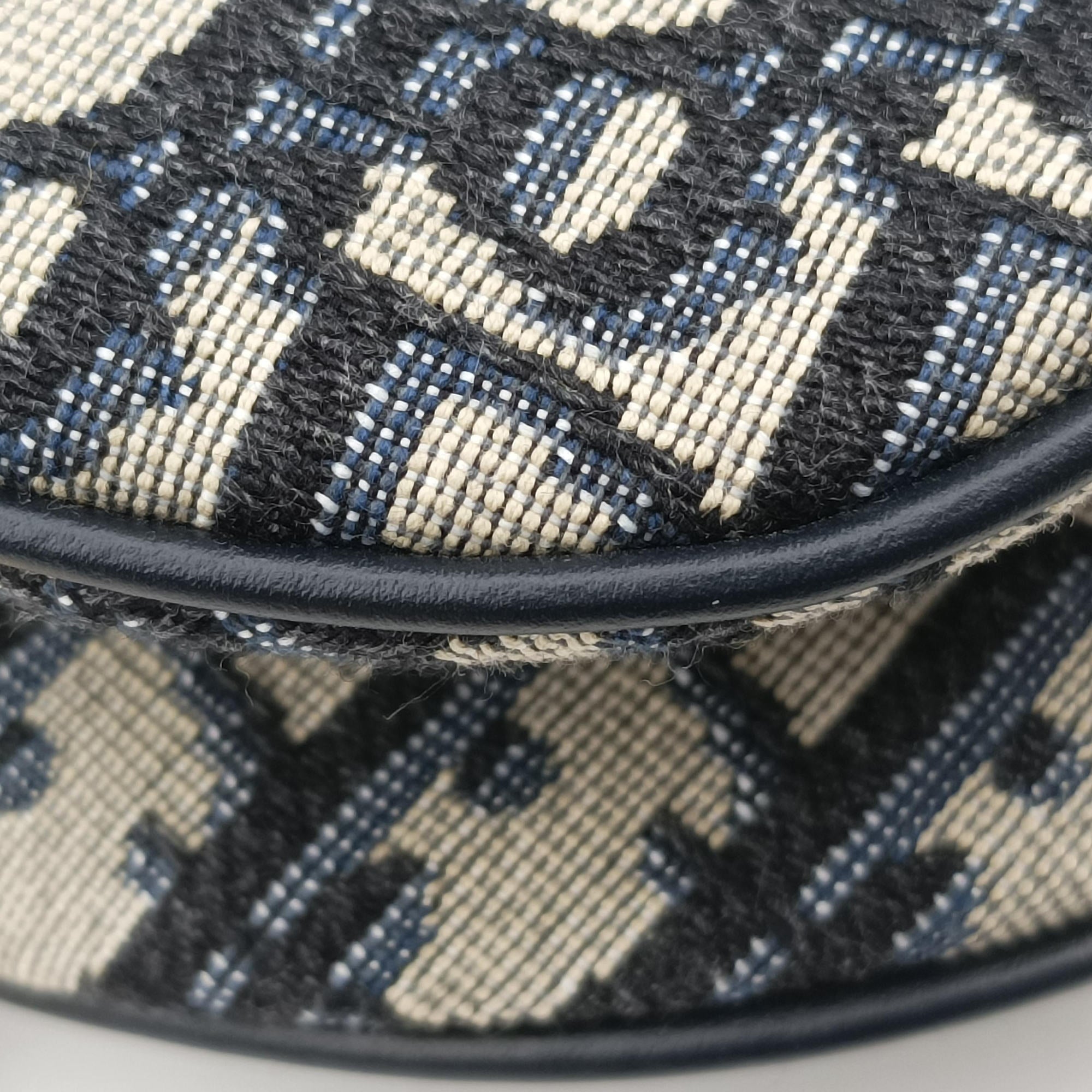 Saddle Navy×grey Jacquard 03-RU-1108サドル ネイビー×グレー ジャガード 03-RU-1108