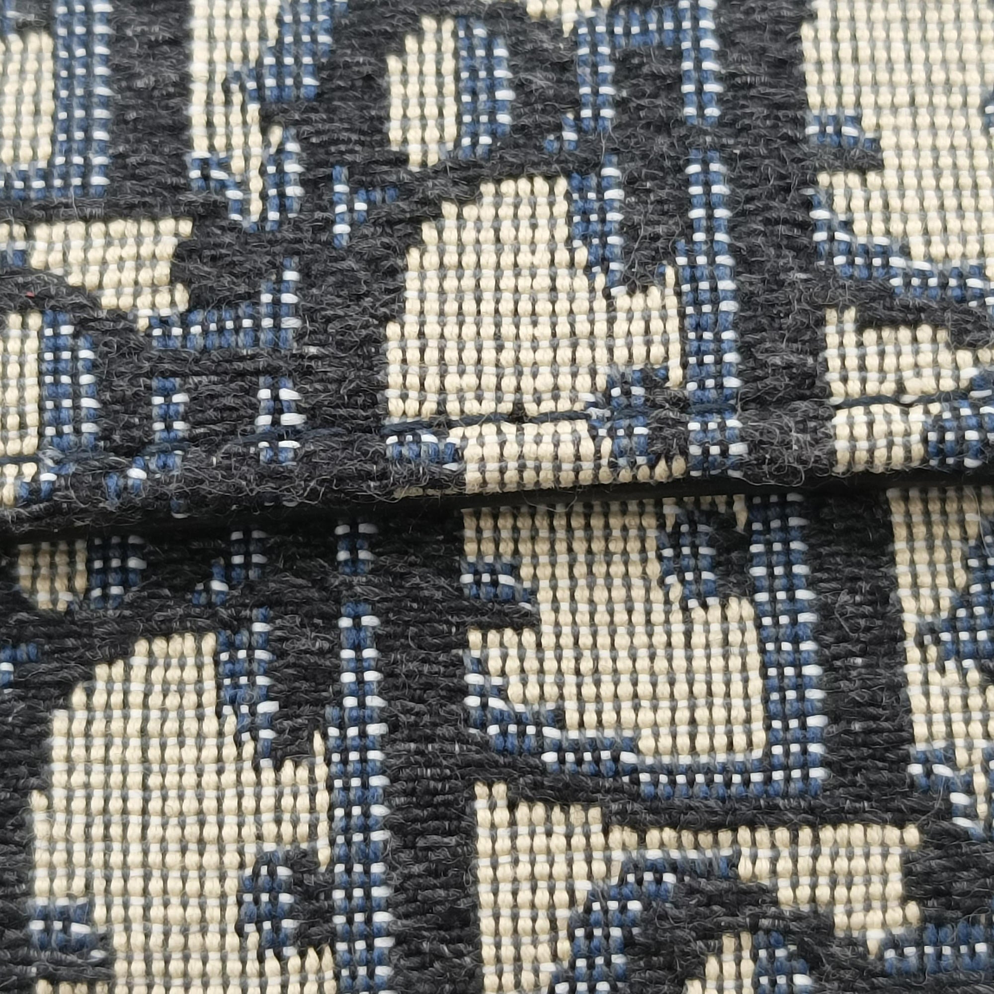 Saddle Navy×grey Jacquard 03-RU-1108サドル ネイビー×グレー ジャガード 03-RU-1108