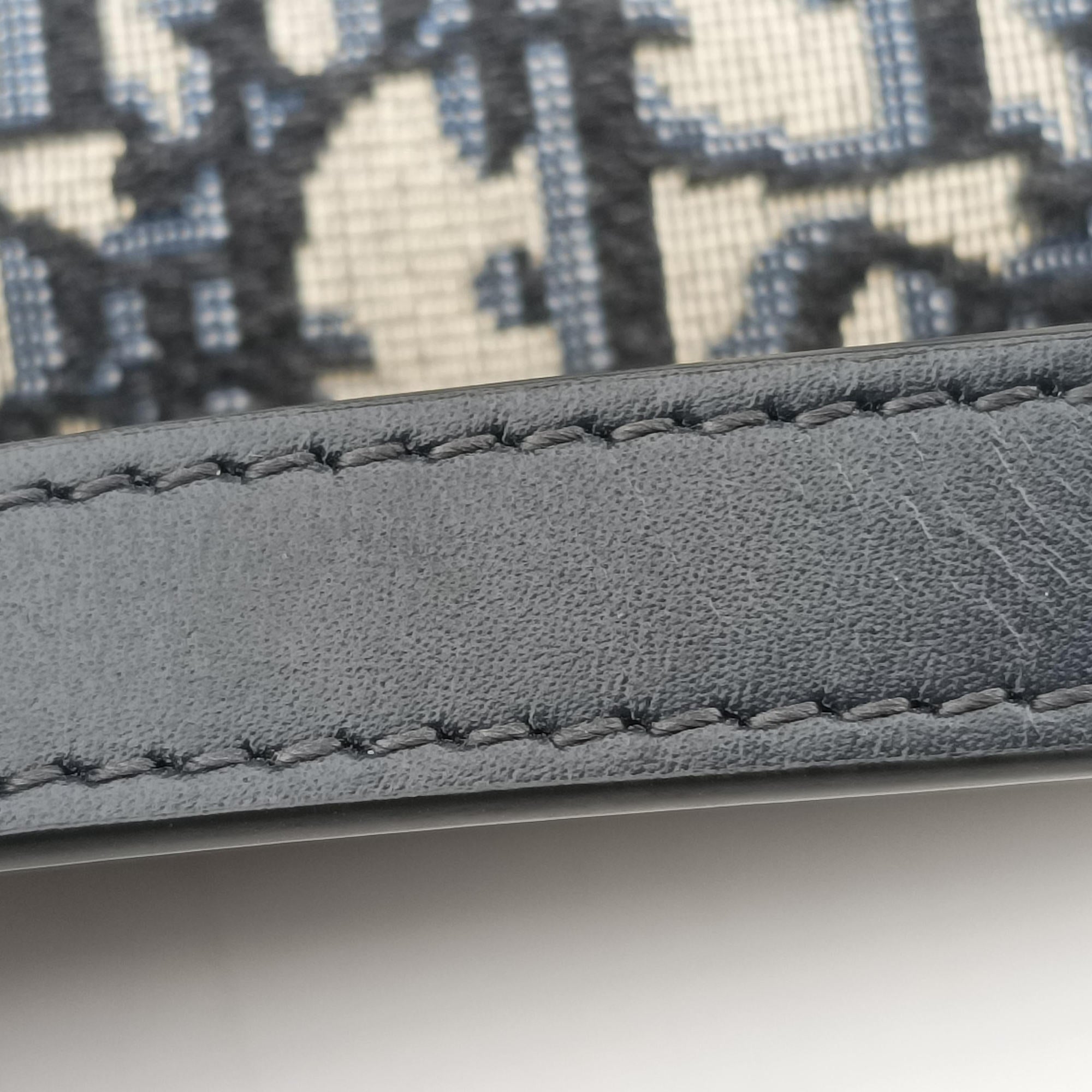 Saddle Navy×grey Jacquard 03-RU-1108サドル ネイビー×グレー ジャガード 03-RU-1108