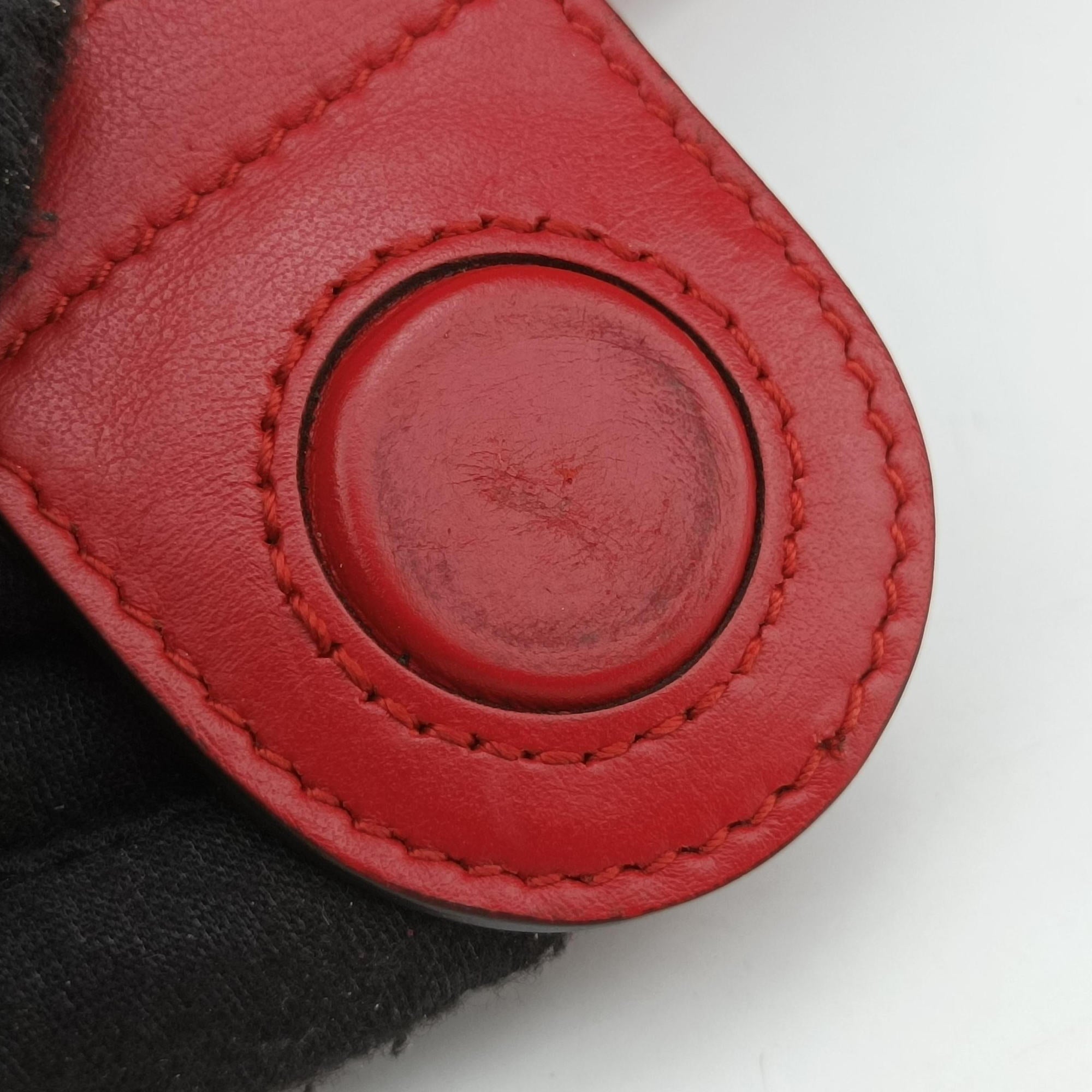 GG Marmont Red Leather 443505 E020417758GGマーモント レッド レザー 443505 E020417758