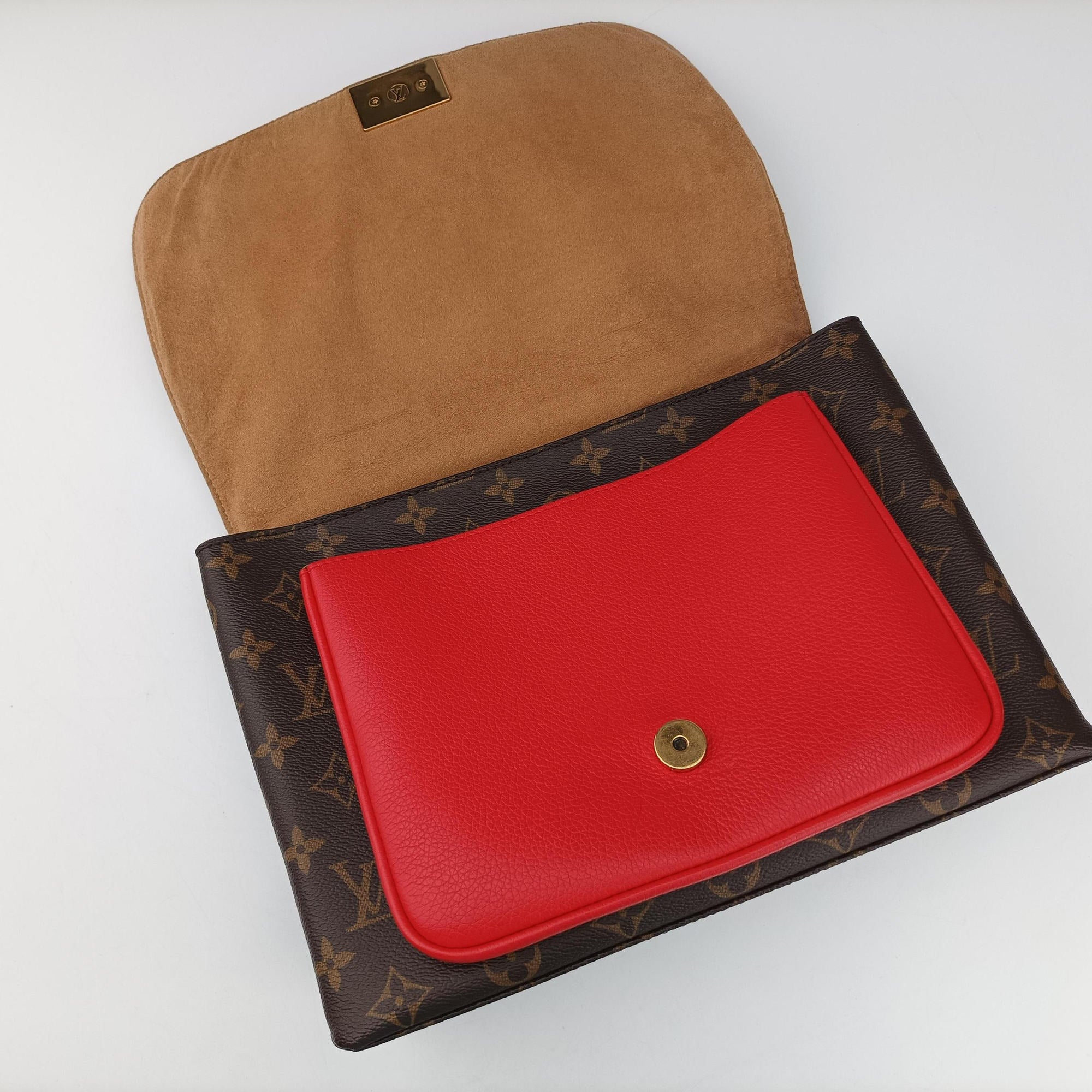 MARIGNAN Brown×COQUELICOT Monogram Canvas×calf leather M44286 AR2129マリニャン モノグラム/ブラウン×コクリコ モノグラムキャンバス×カーフレザー M44286 AR2129