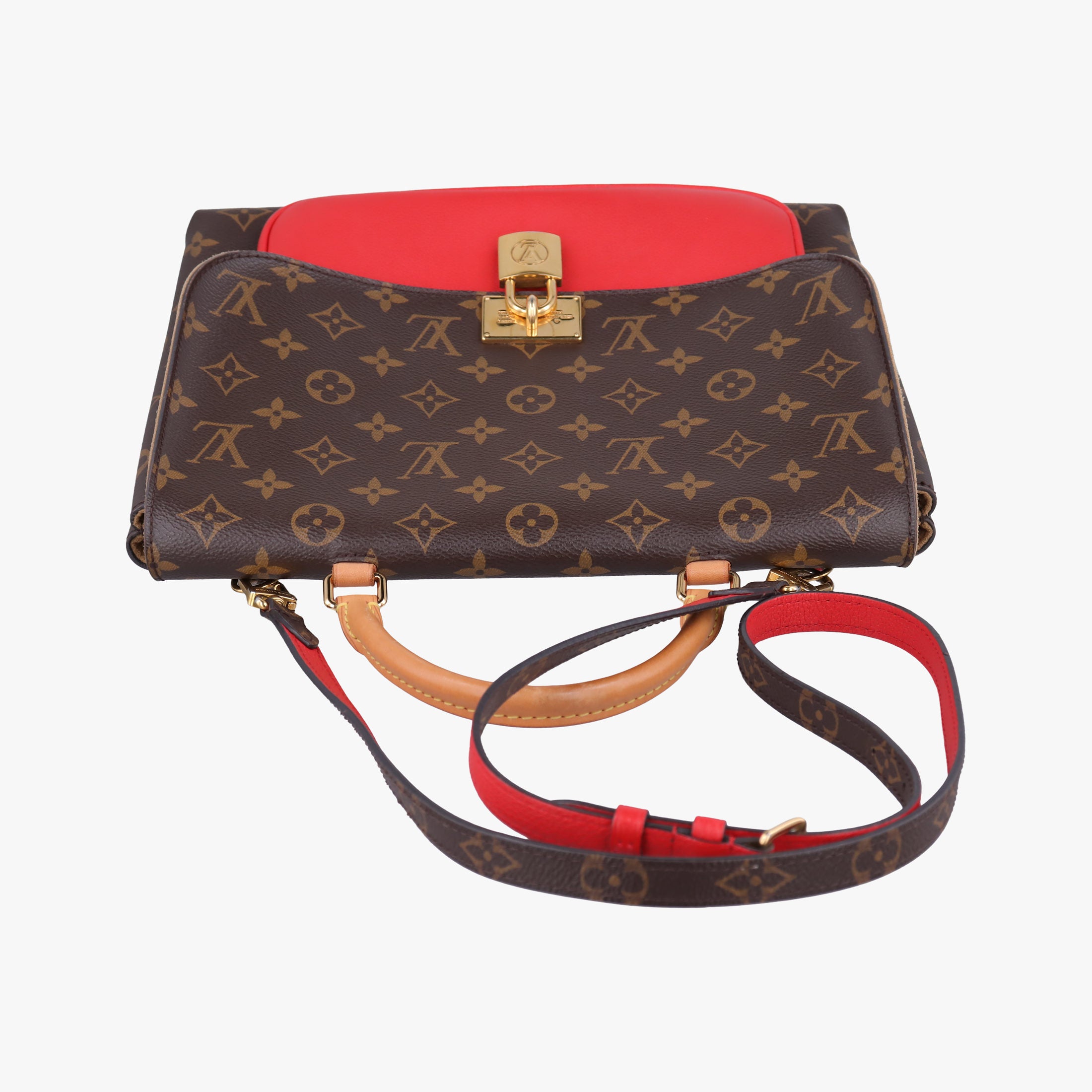 MARIGNAN Brown×COQUELICOT Monogram Canvas×calf leather M44544 FL2108マリニャン モノグラム/ブラウン×コクリコ モノグラムキャンバス×カーフレザー M44544 FL2108