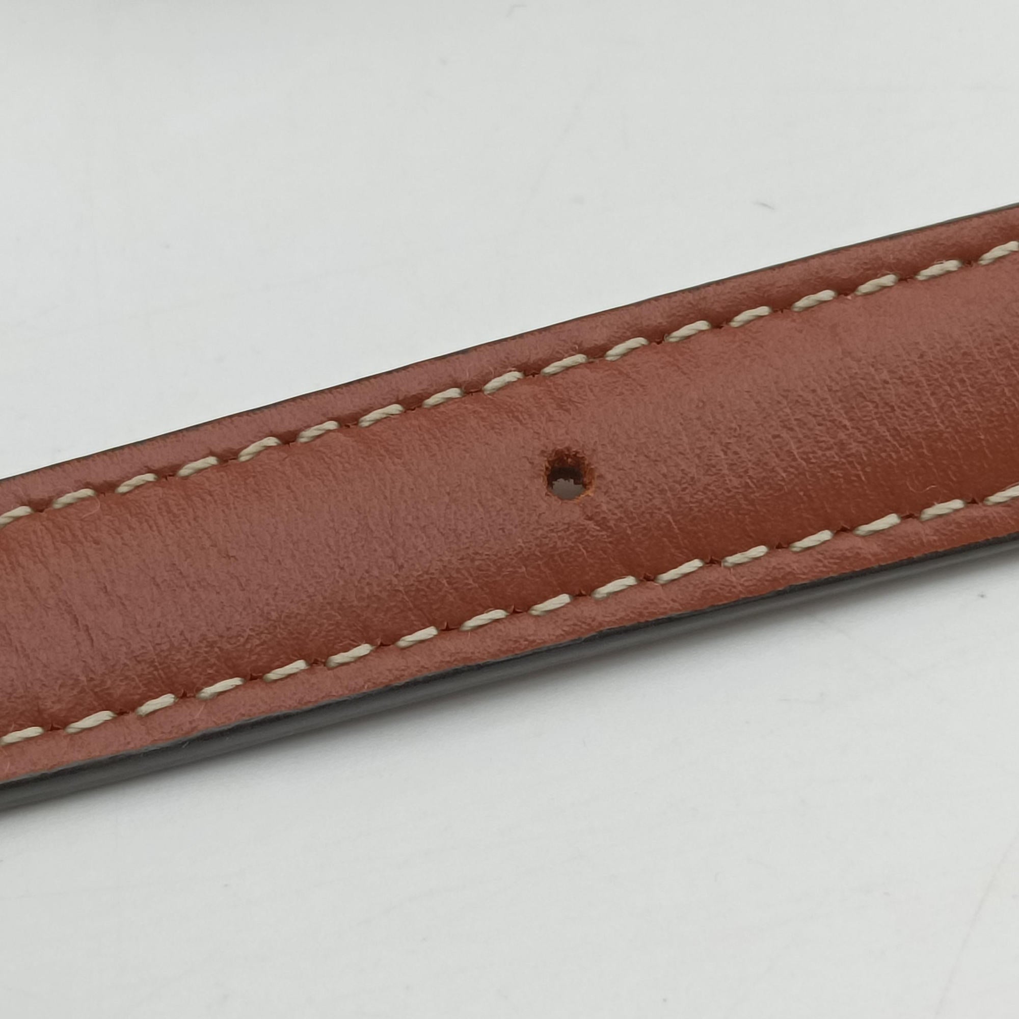 Triomphe Mini Besace White×brown PVC coated canvas F-CU-1201ミニ ブザス トリオンフ ホワイト×ブラウン PVCコーティングキャンバス F-CU-1201