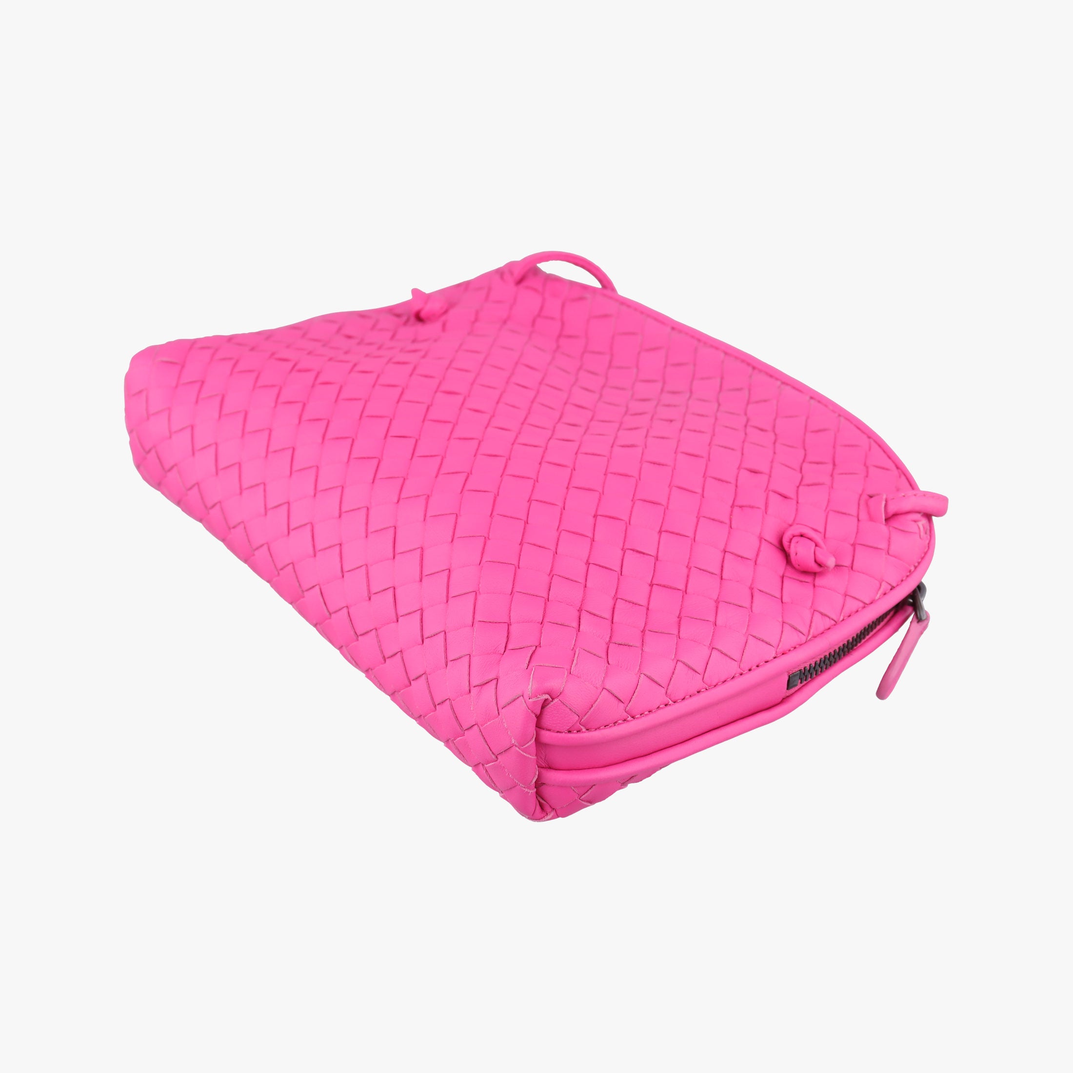 NODINI Intrecciato Rose lambskin B02727210Fノディーニ イントレチャート ローズ レッド ラムスキン B02727210F