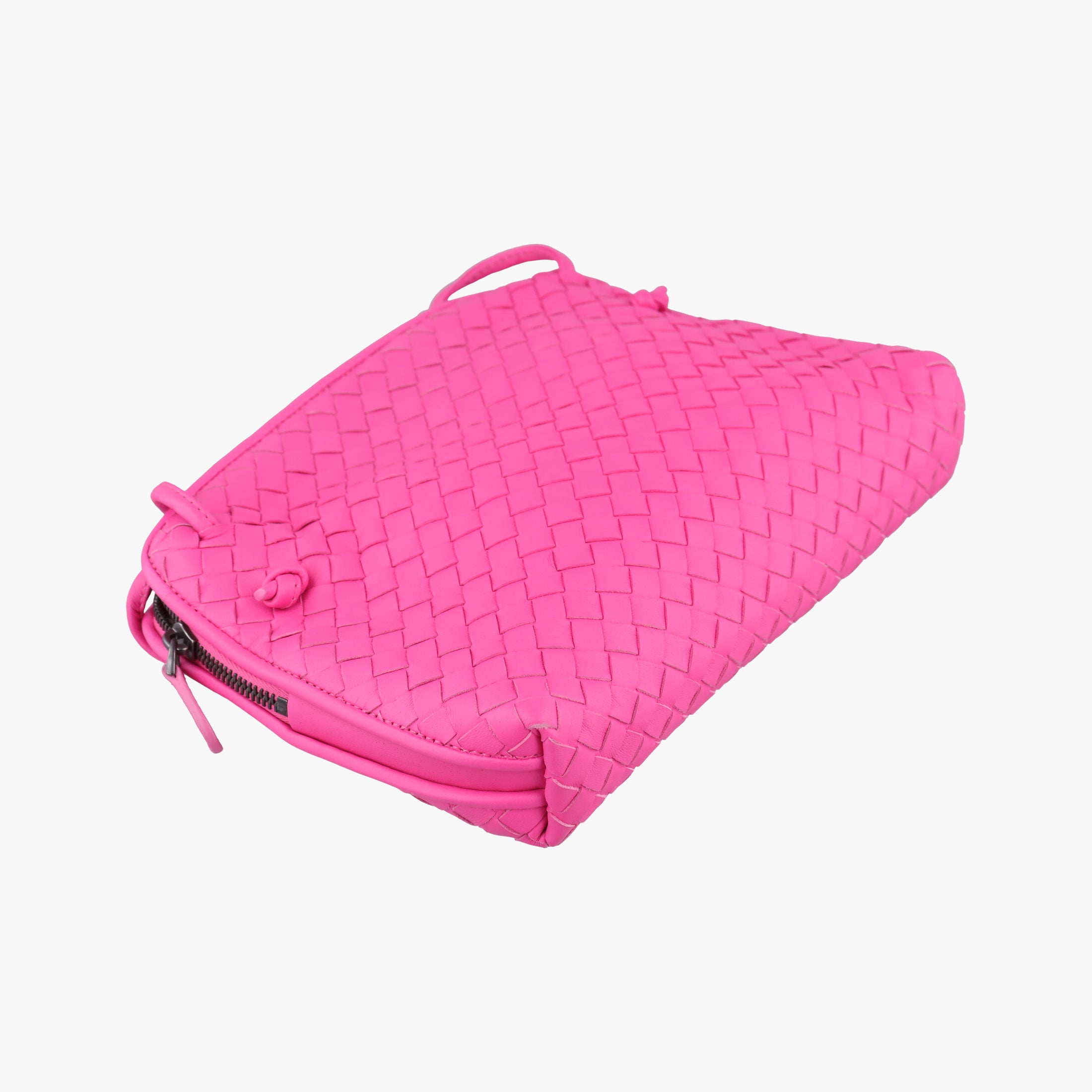 NODINI Intrecciato Rose lambskin B02727210Fノディーニ イントレチャート ローズ レッド ラムスキン B02727210F