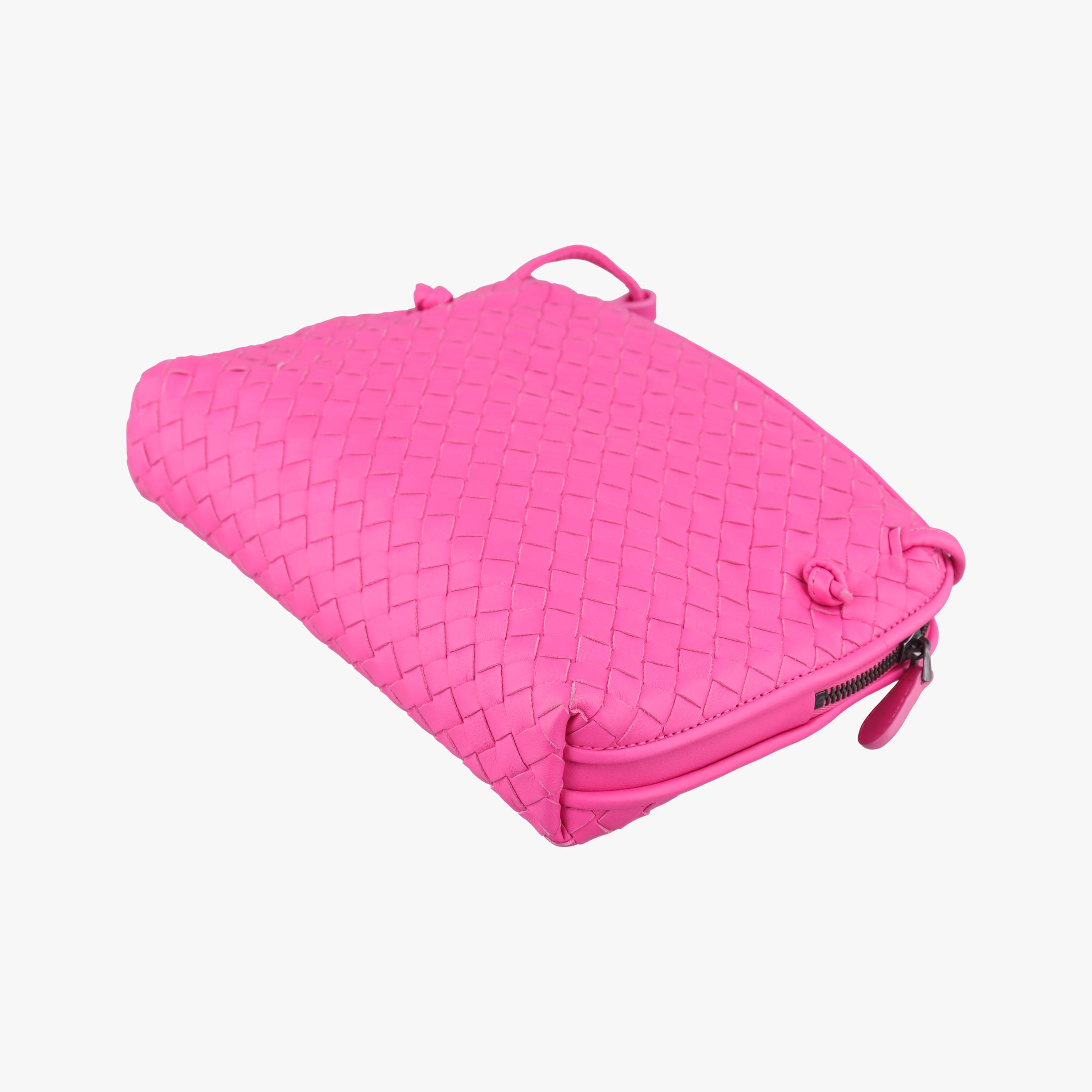 NODINI Intrecciato Rose lambskin B02727210Fノディーニ イントレチャート ローズ レッド ラムスキン B02727210F