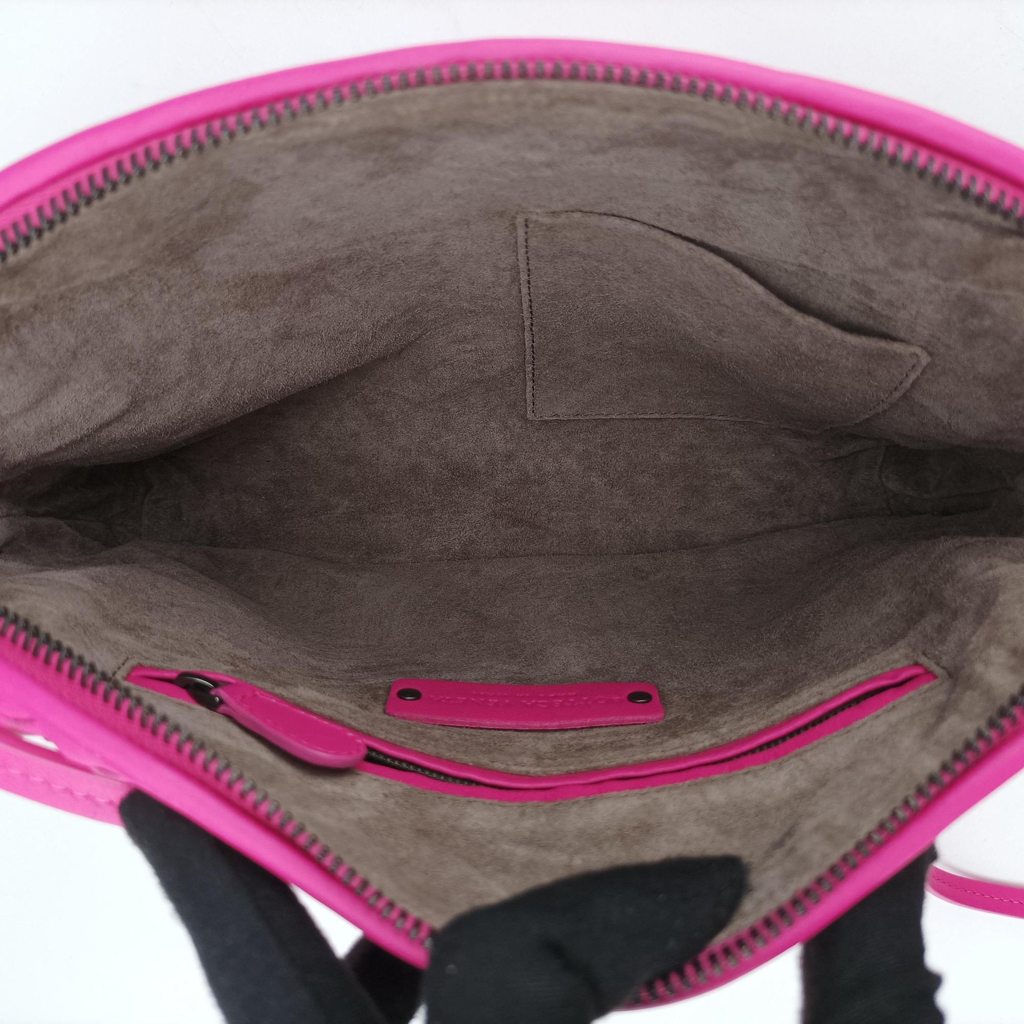 NODINI Intrecciato Rose lambskin B02727210Fノディーニ イントレチャート ローズ レッド ラムスキン B02727210F