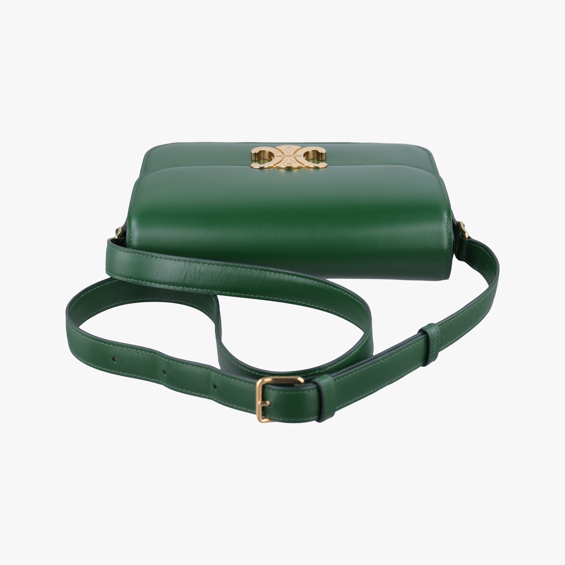 Triomphe Green Leather F-PB-2199トリオンフ ミディアム グリーン レザー F-PB-2199