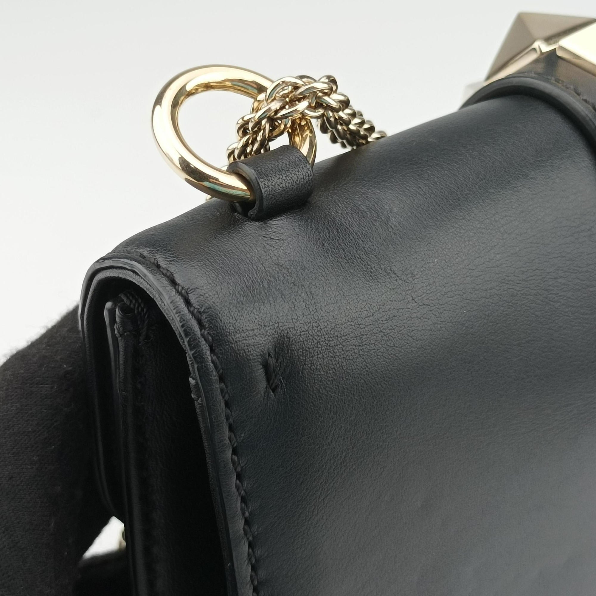 Rockstud Glam Lock Black Leather BL-J312VIT2ロックスタッズグラムロックスモール ブラック レザー BL-J312VIT2