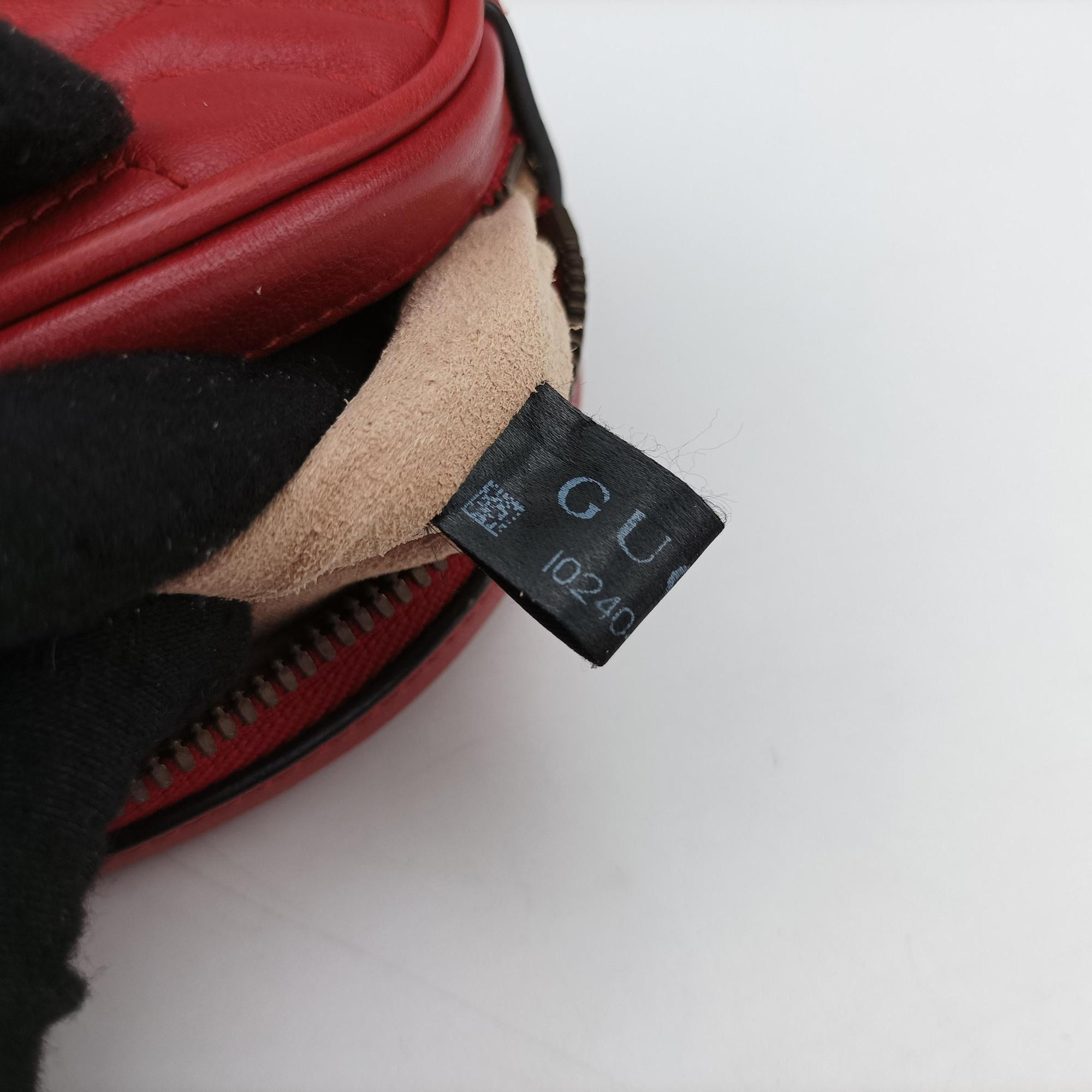 GG Marmont Red Leather 476434 I024047284GGマーモント レッド レザー 476434 I024047284