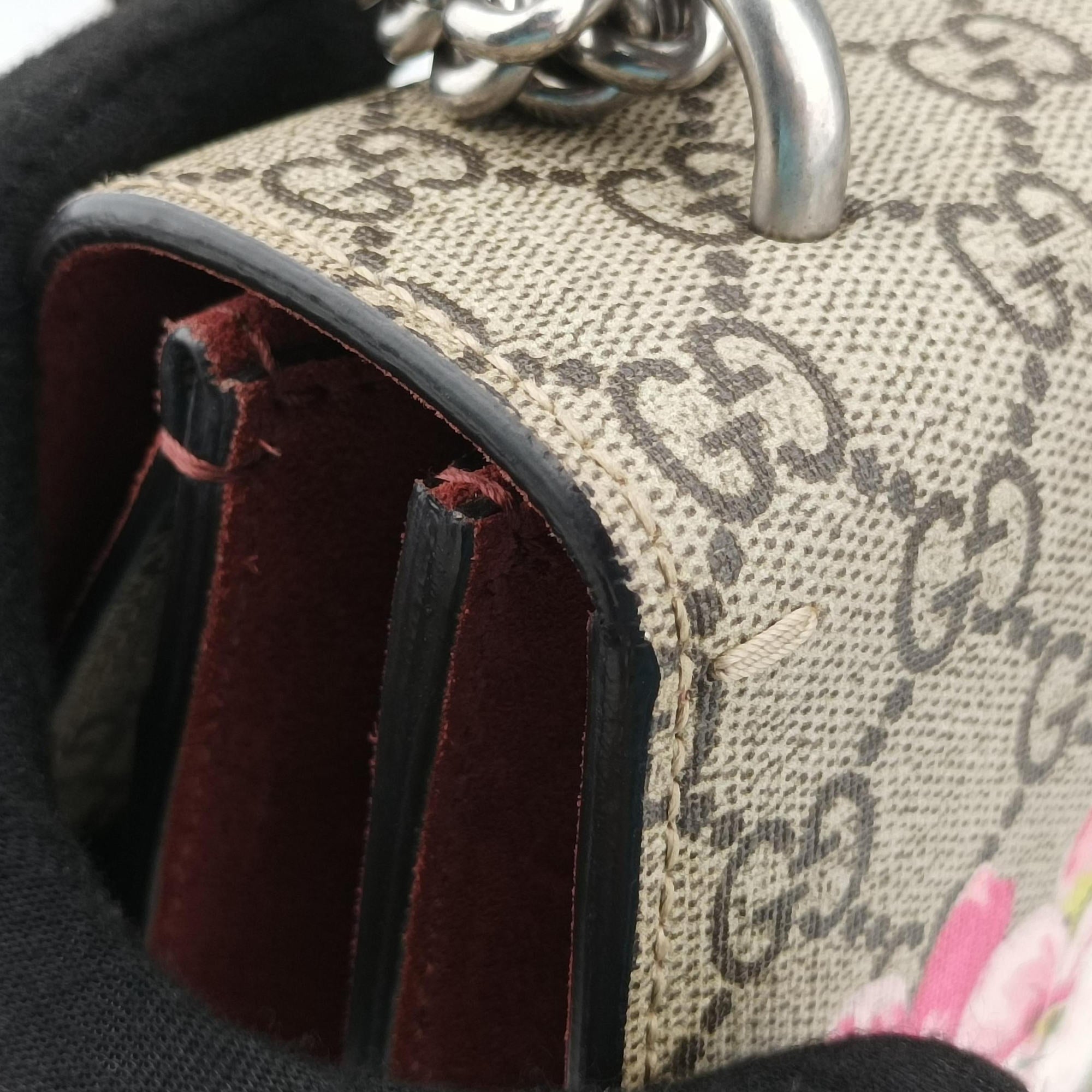 Dionysus BEIGE×RED×Multicolour PVC coated canvas × suede 400249 H020381681ディオニュソス ベージュ×レッド×マルチカラー PVCコーティングキャンバス × スエード 400249 H020381681