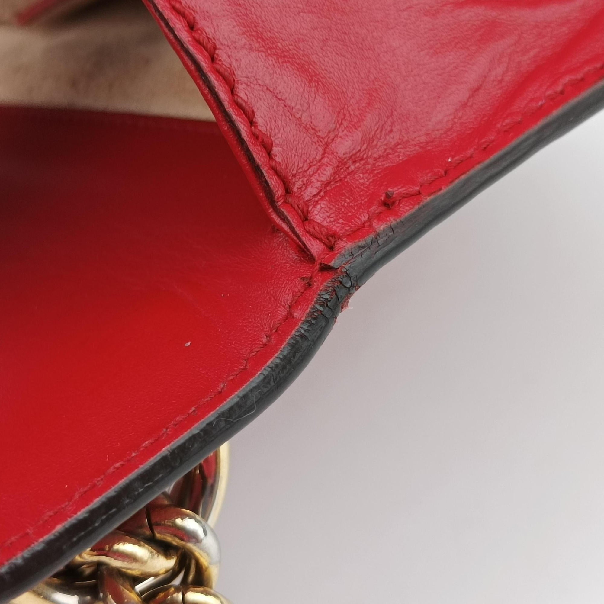 Padlock Red Leather 409487 Lot number unknownパドロック レッド レザー 409487 製番不明