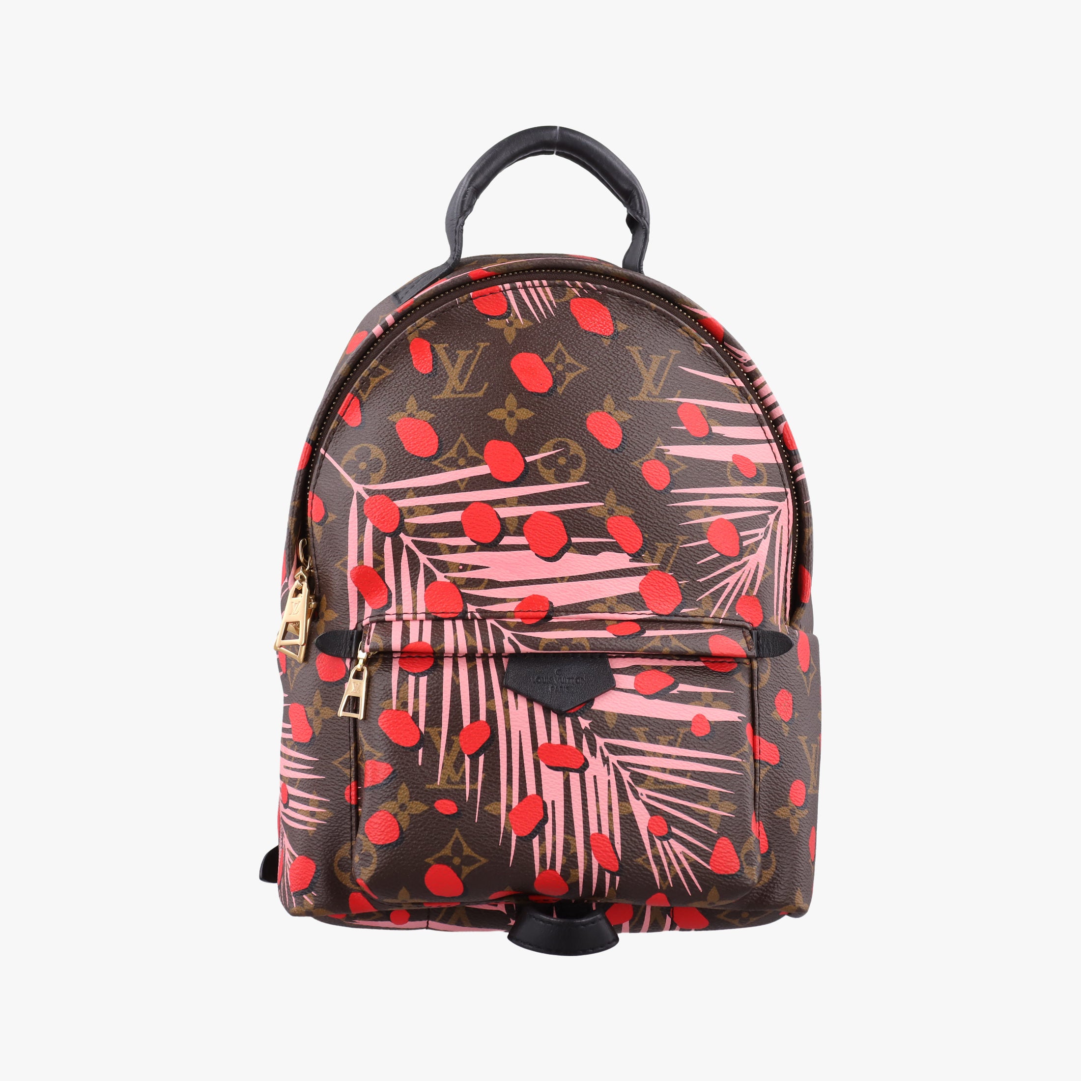Palm Springs PM brown×SUGAR PINK POPPY Monogram Jungle dot M41981 FL0176パームスプリングス PM マロン×シュガーピンクポピー モノグラム ジャングルドット M41981 FL0176