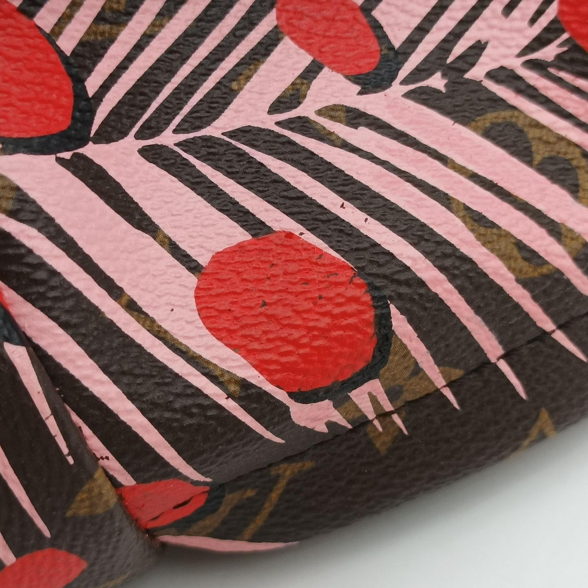 Palm Springs PM brown×SUGAR PINK POPPY Monogram Jungle dot M41981 FL0176パームスプリングス PM マロン×シュガーピンクポピー モノグラム ジャングルドット M41981 FL0176