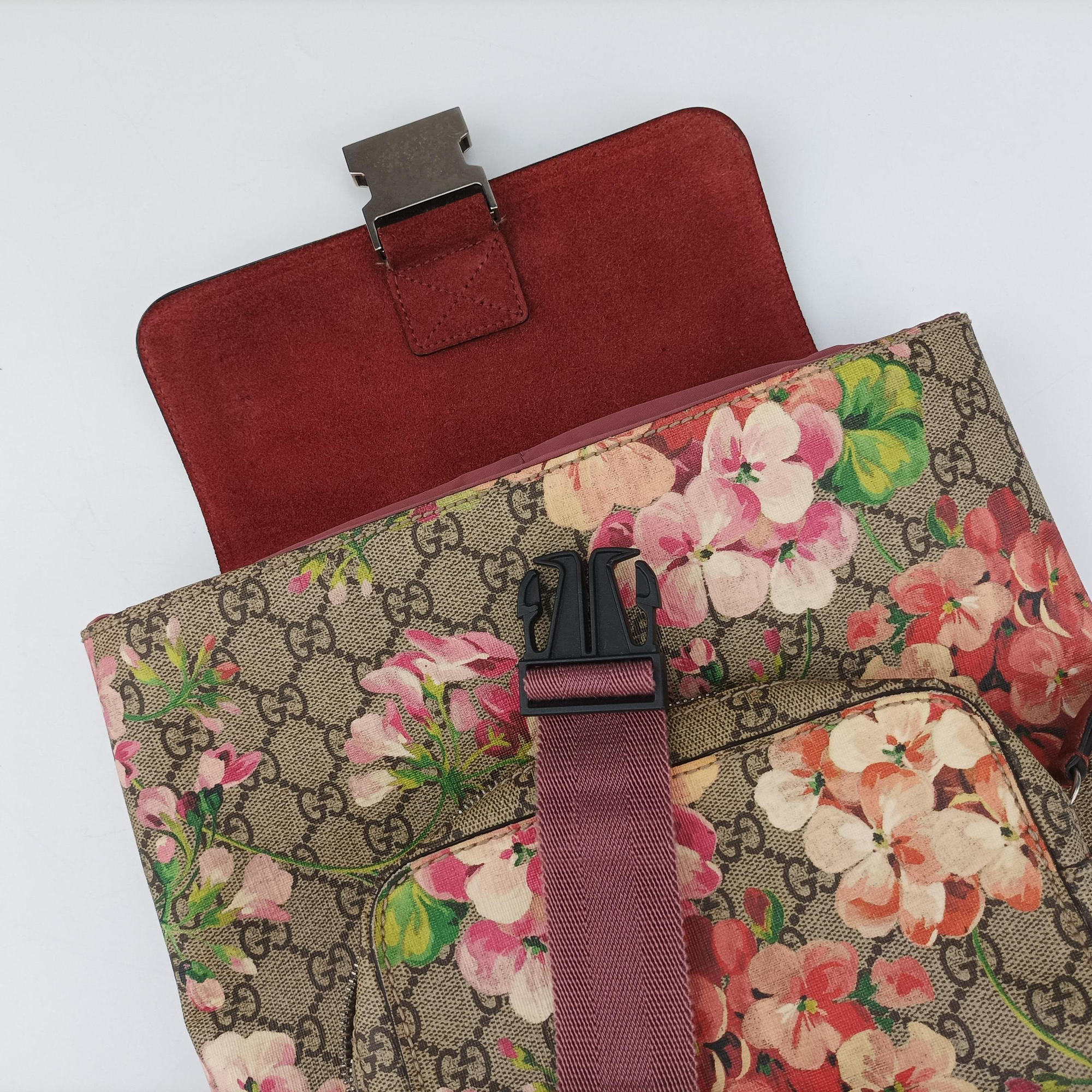 GG Blooms Beige×multi PVC coated canvas 410544 G018894672GGブルームス ベージュ×マルチ PVCコーティングキャンバス 410544 G018894672
