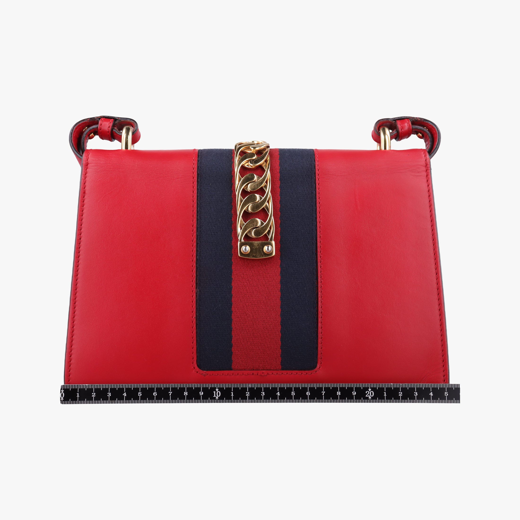 Sylvie Red×navy Leather 421882 A026260090シルヴィ レッド×ネイビー レザー 421882 A026260090