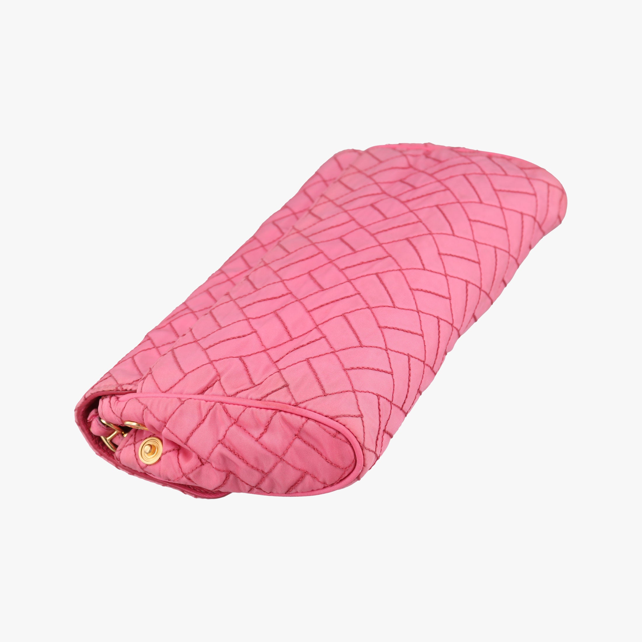 Chain Quilting Flap Pink nylon 194チェーン キルティング フラップ ピンク ナイロン 194