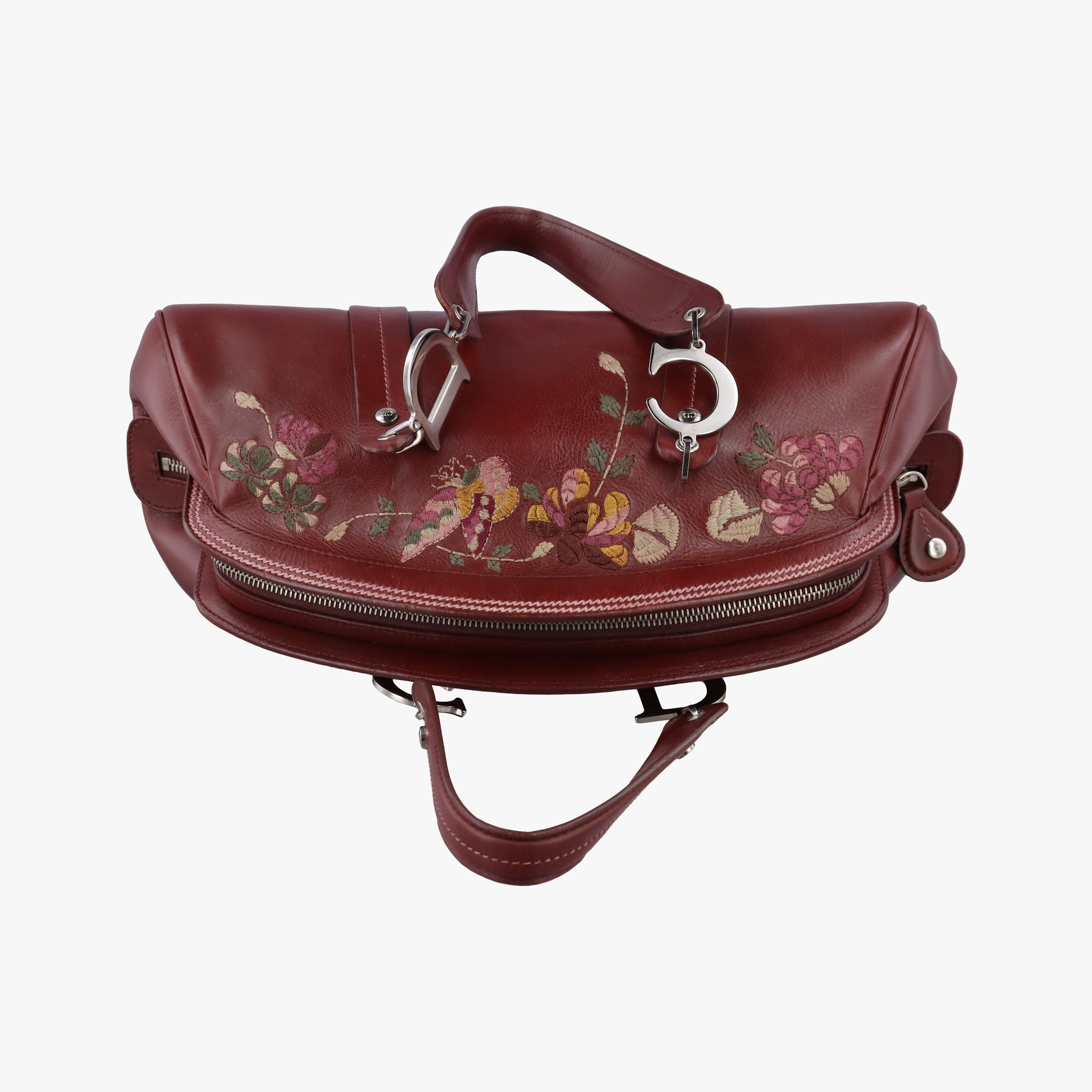 Romantic Flowers Burgundy Leather 07-MA-0045ロマンティックフラワー ワインレッド レザー 07-MA-0045