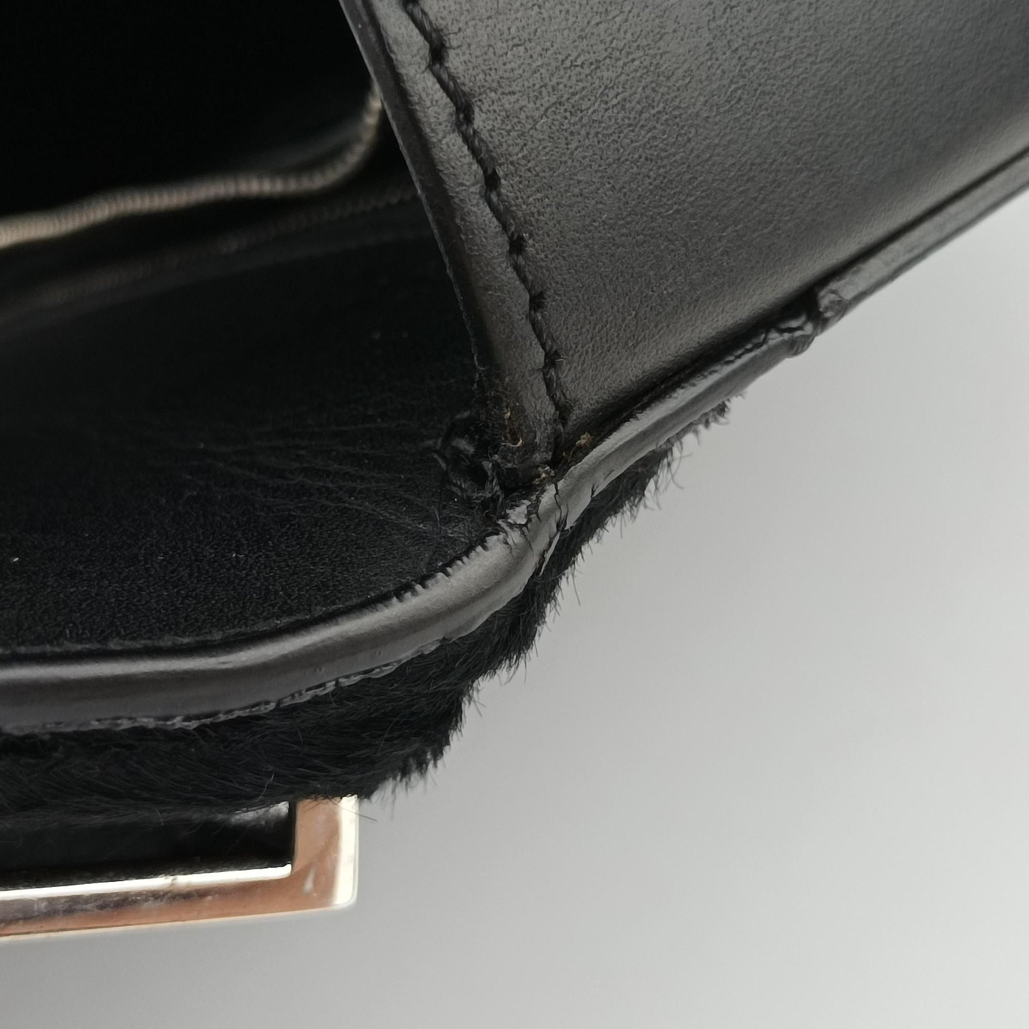 Pandora Box Black Leather × Ponyhair TE0144パンドラ ブラック レザー × ポニー TE0144