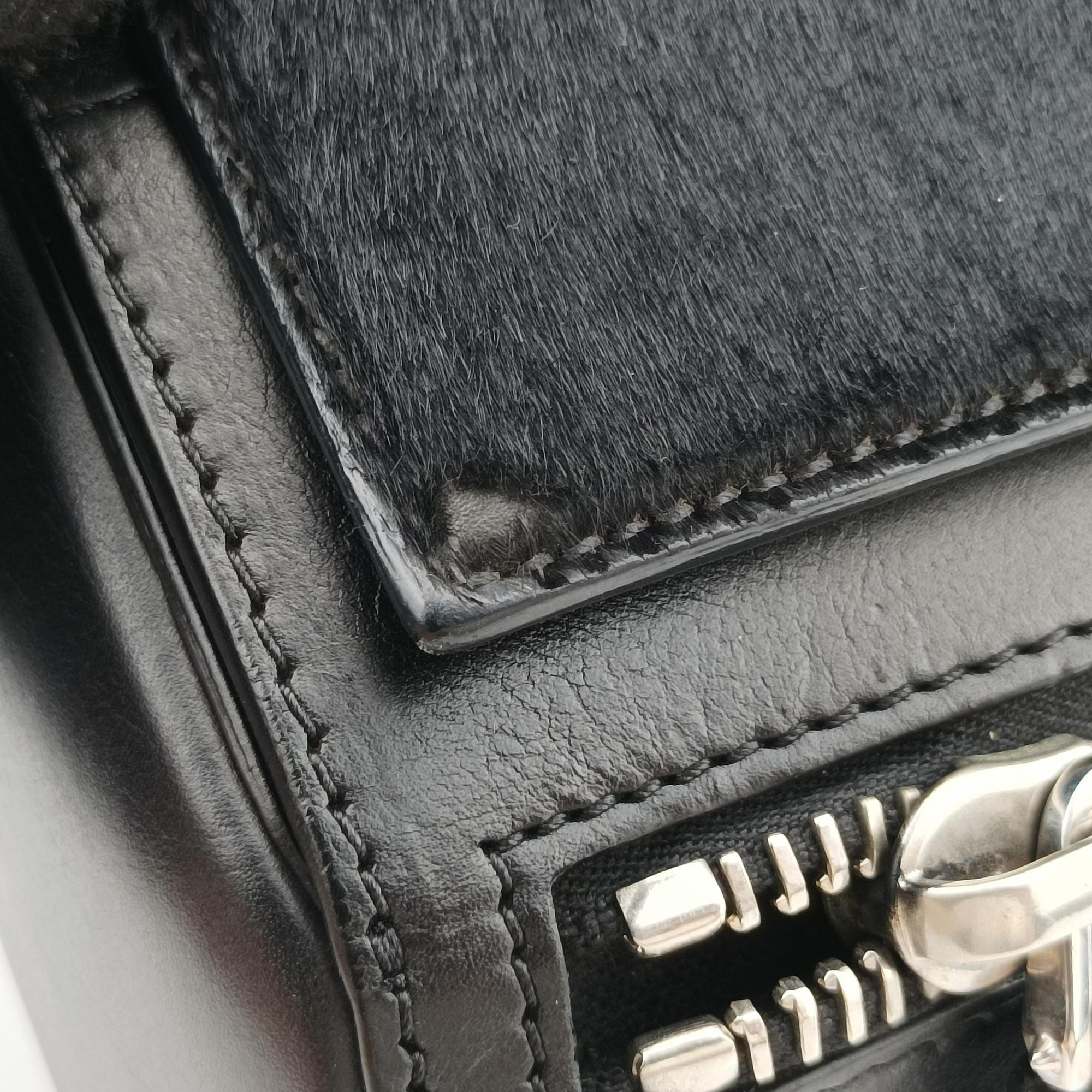 Pandora Box Black Leather × Ponyhair TE0144パンドラ ブラック レザー × ポニー TE0144