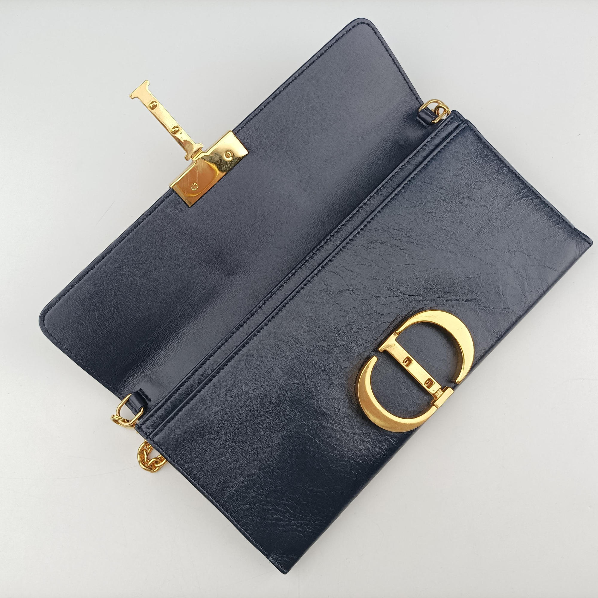 30 Montaigne Navy leather 09-BO-019930 モンテーニュ ネイビー レザー 09-BO-0199