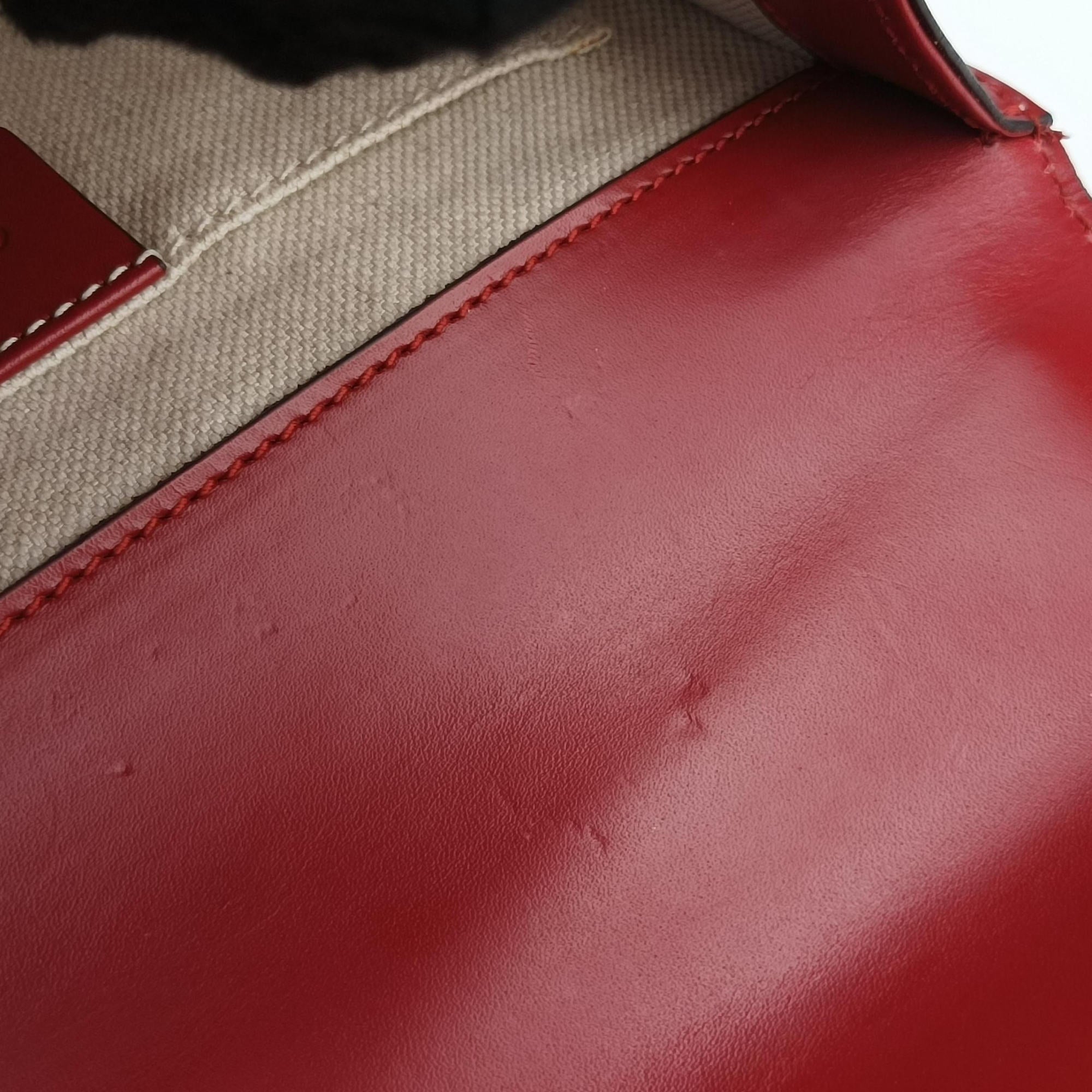 GG Marmont Red Leather 431384 E019735737GGマーモント レッド レザー 431384 E019735737
